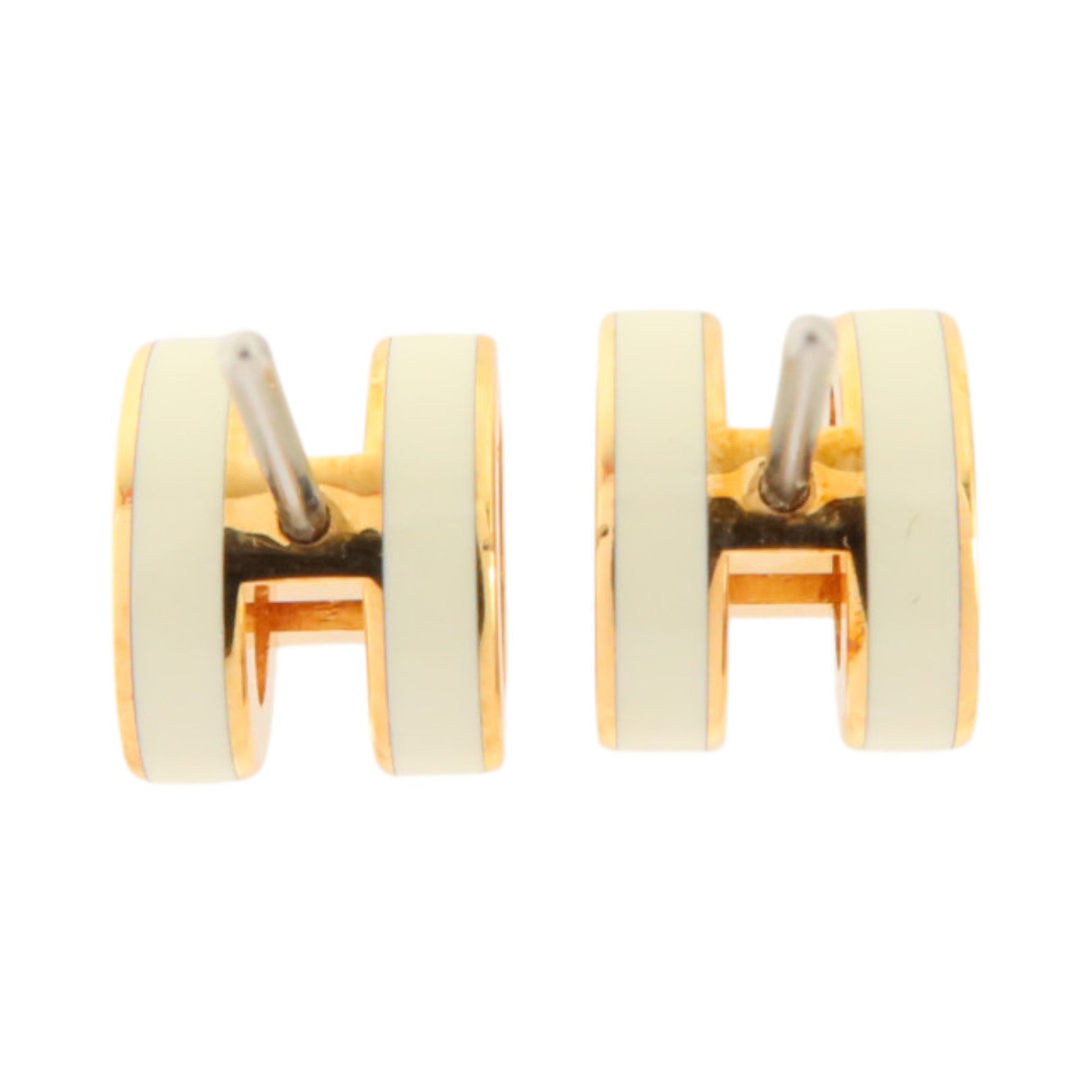 HERMES 金屬/琺瑯Mini Pop H Earrings耳環