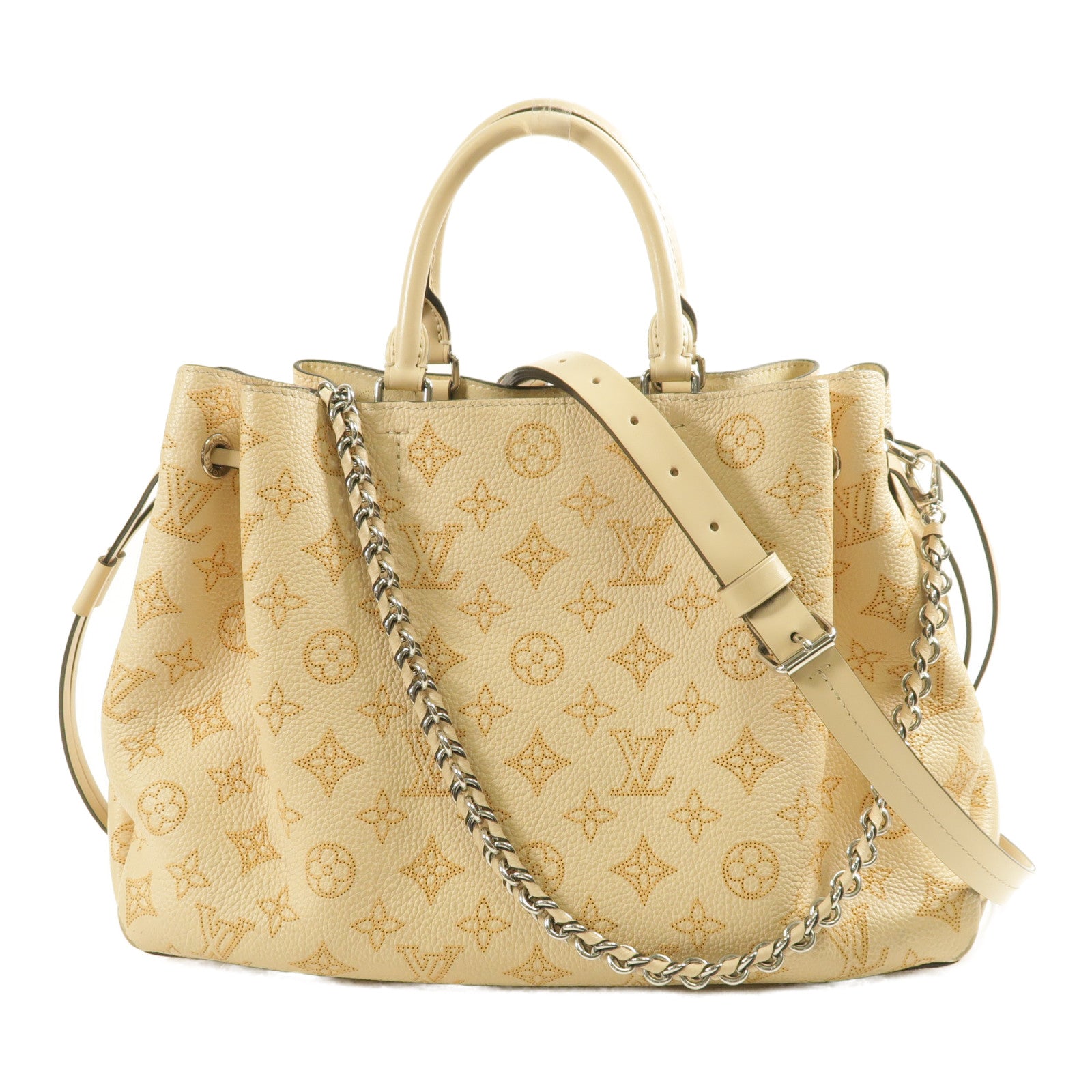 LOUIS VUITTON LV SHW Bella Tote 2Way Shoulder Hand Bag Mahina M59203 Beige