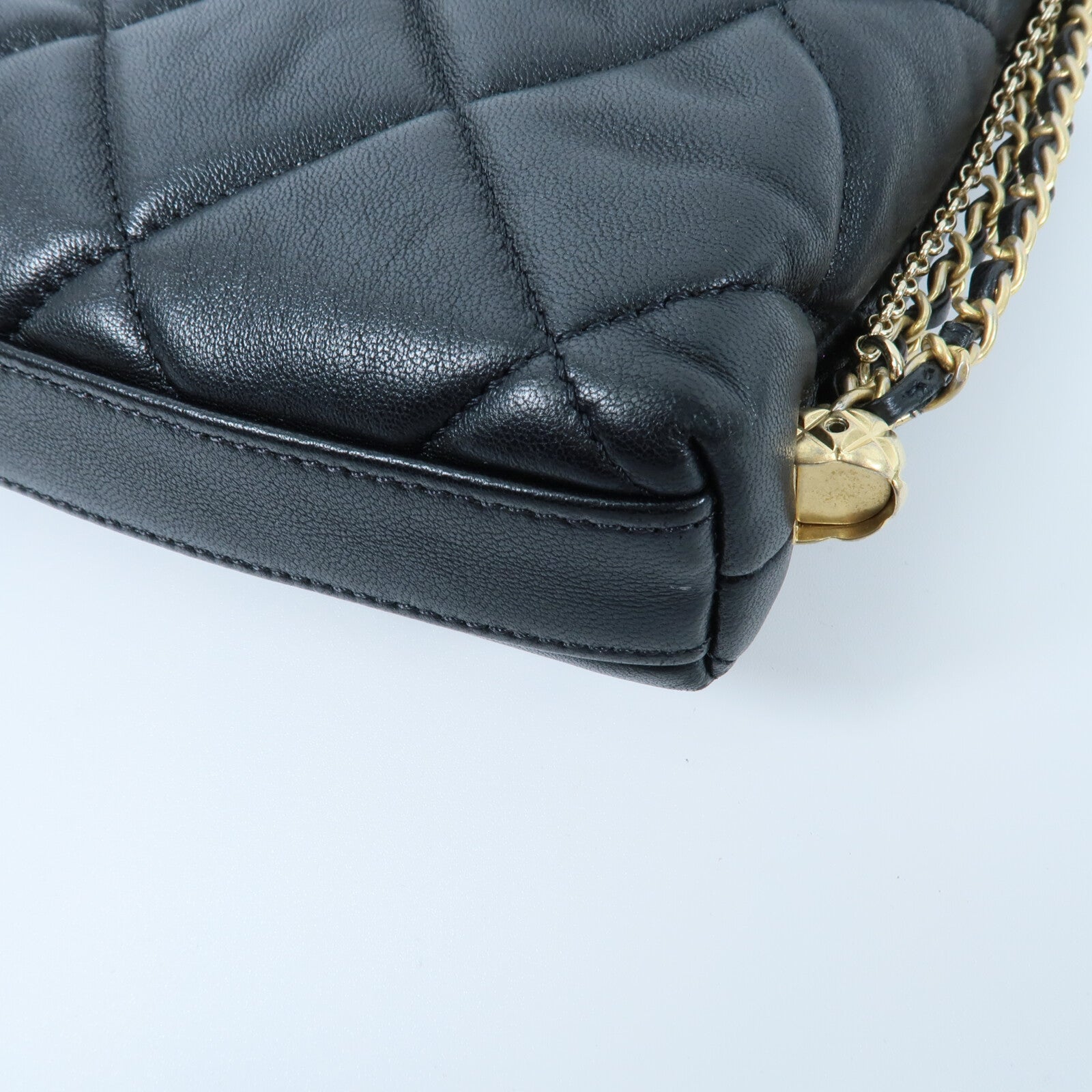 CHANEL 羊皮皮革Chain Shoulder鏈帶肩背袋
