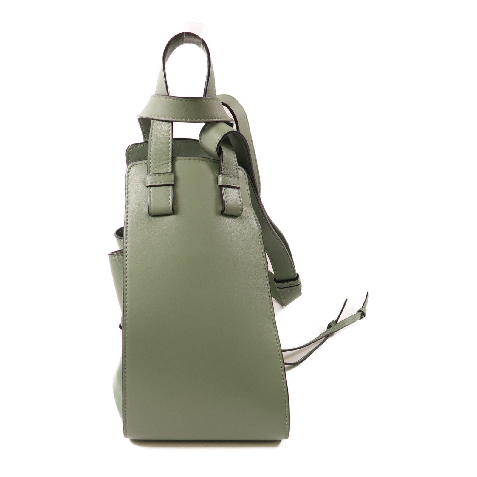 LOEWE 牛皮皮革Hammock銀扣肩背袋