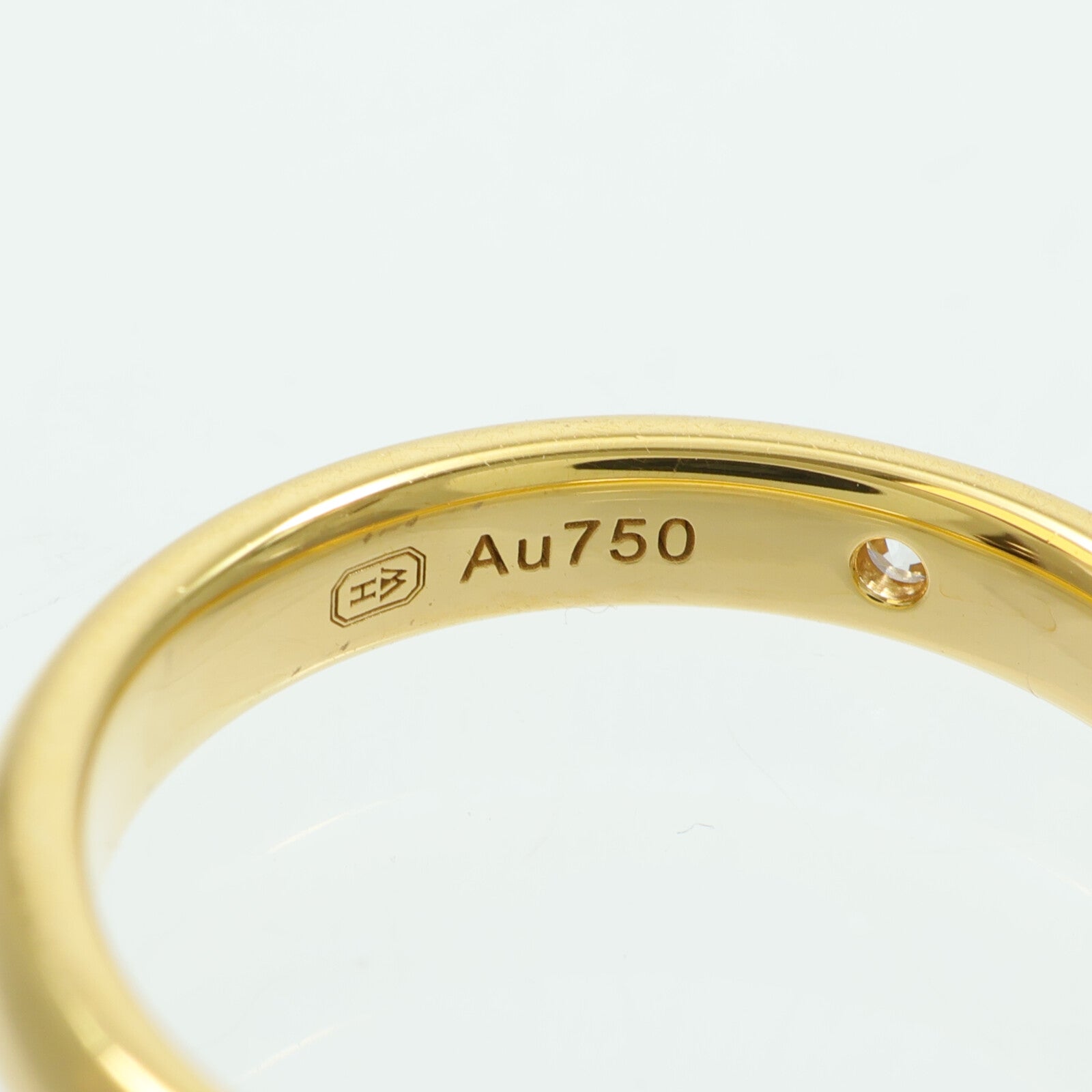 HARRY WINSTON 18K黃金Round Cut Marriage 1 Diamond Ring鑽石戒指