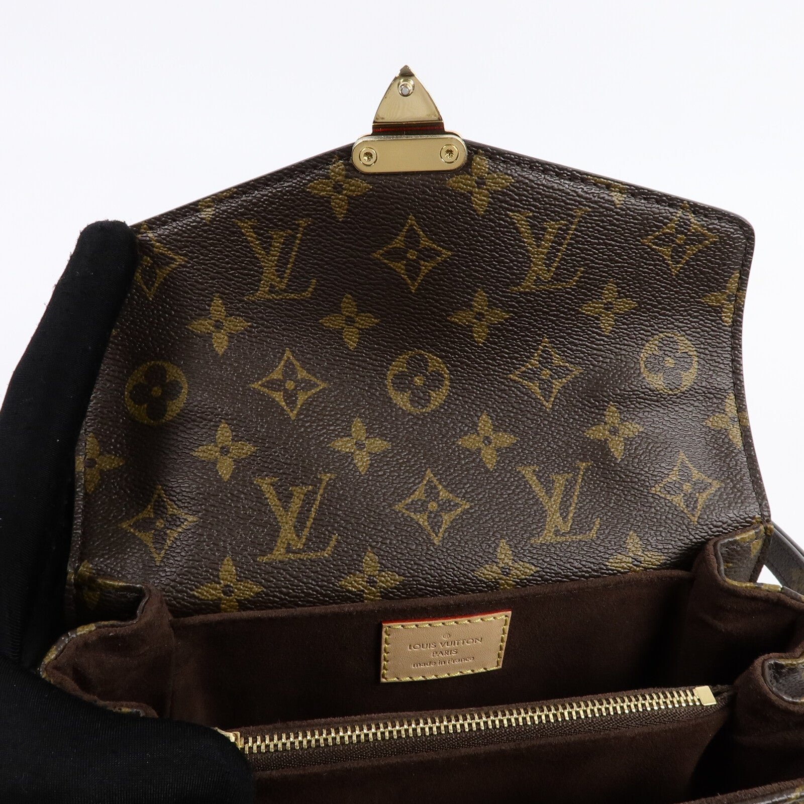 LOUIS VUITTON Monogram Pochette Metis East West手挽肩背兩用袋