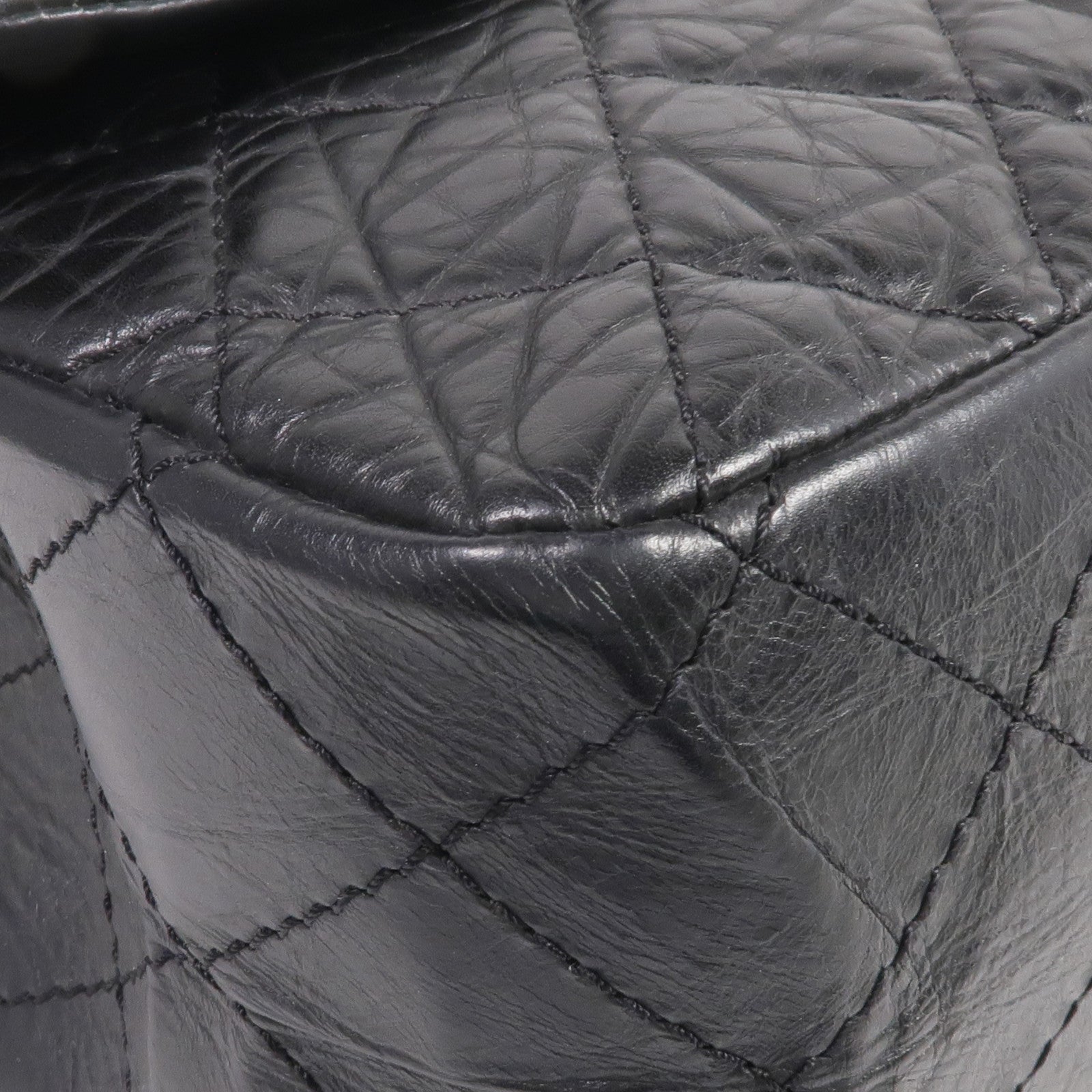 CHANEL 牛皮皮革2.55 Large金扣鏈帶肩背袋