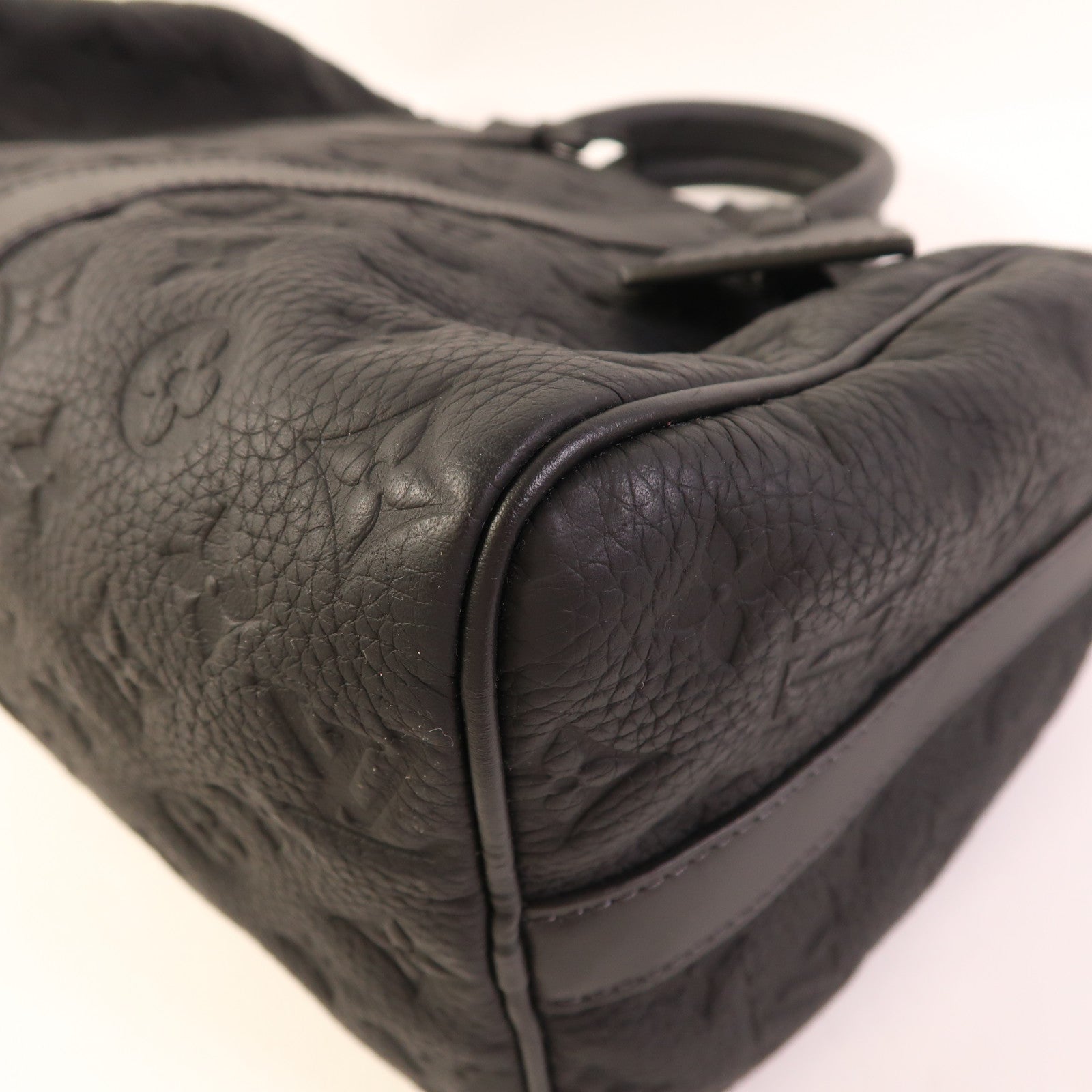 LOUIS VUITTON Monogram Taurillon Keepall Bandouliere35手挽肩背兩用袋