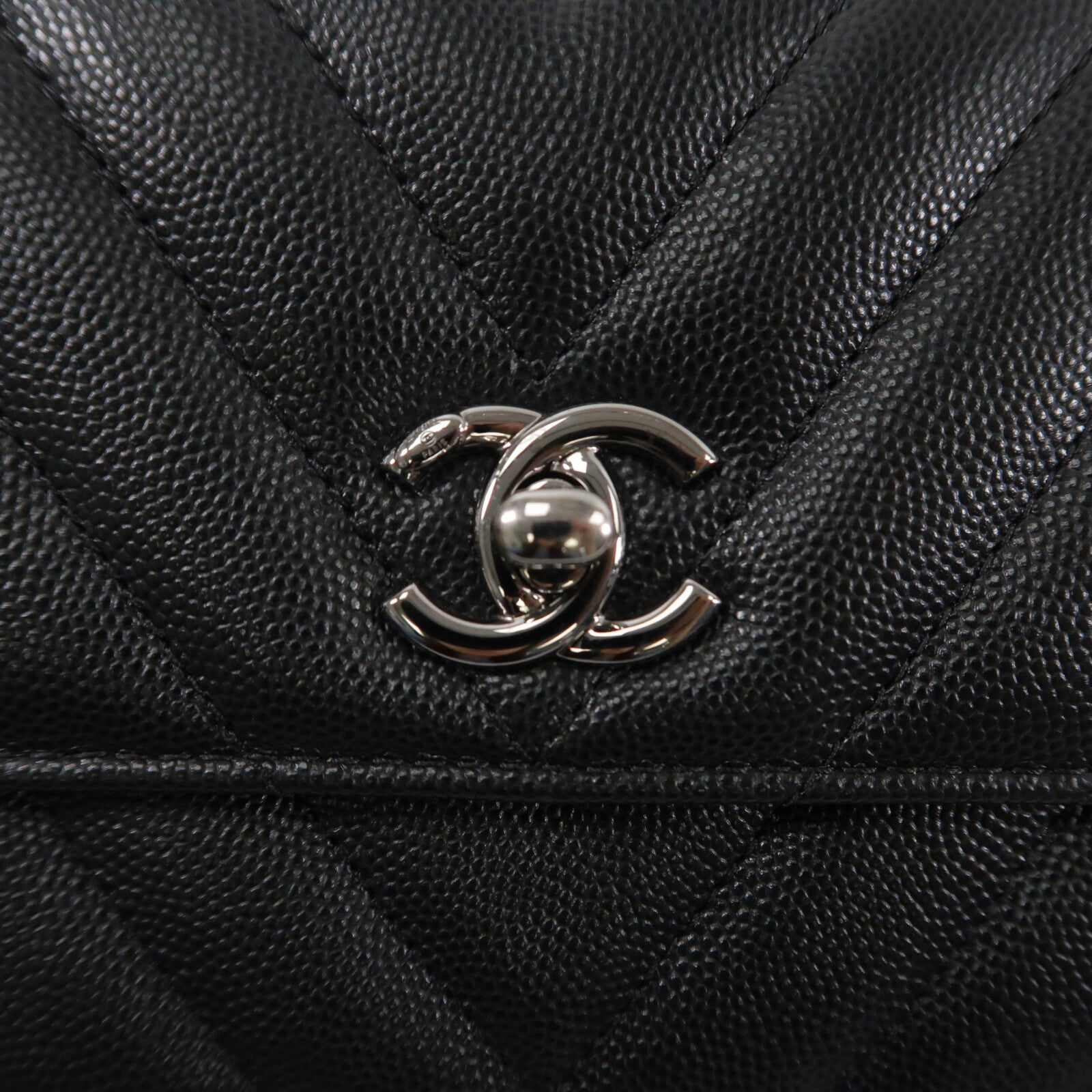 CHANEL 牛皮皮革Coco Handle手挽肩背兩用袋