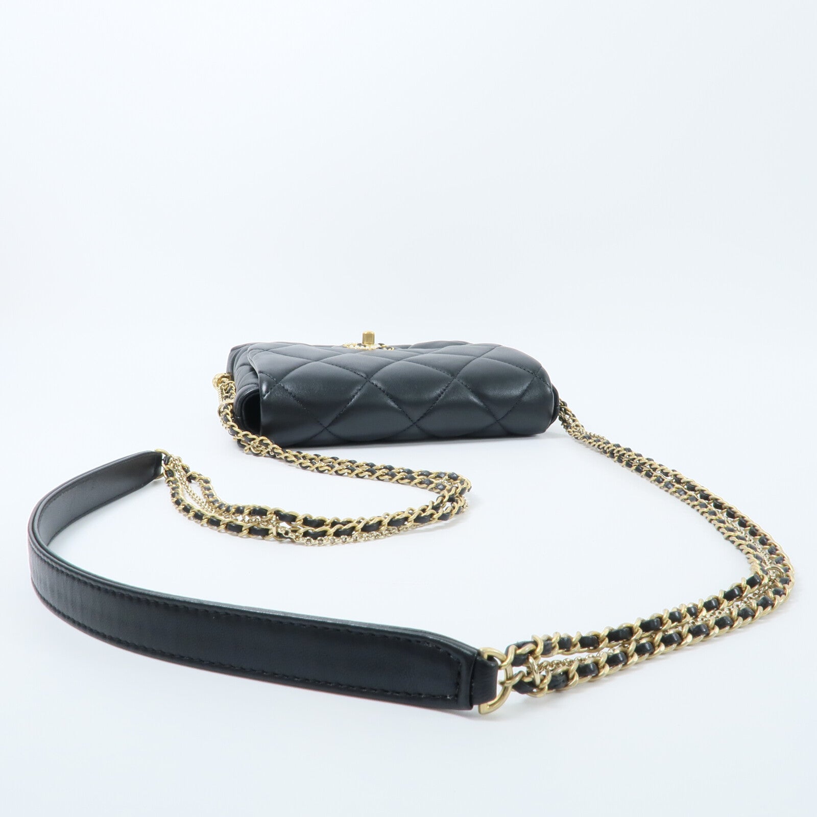 CHANEL 羊皮皮革Chain Shoulder鏈帶肩背袋