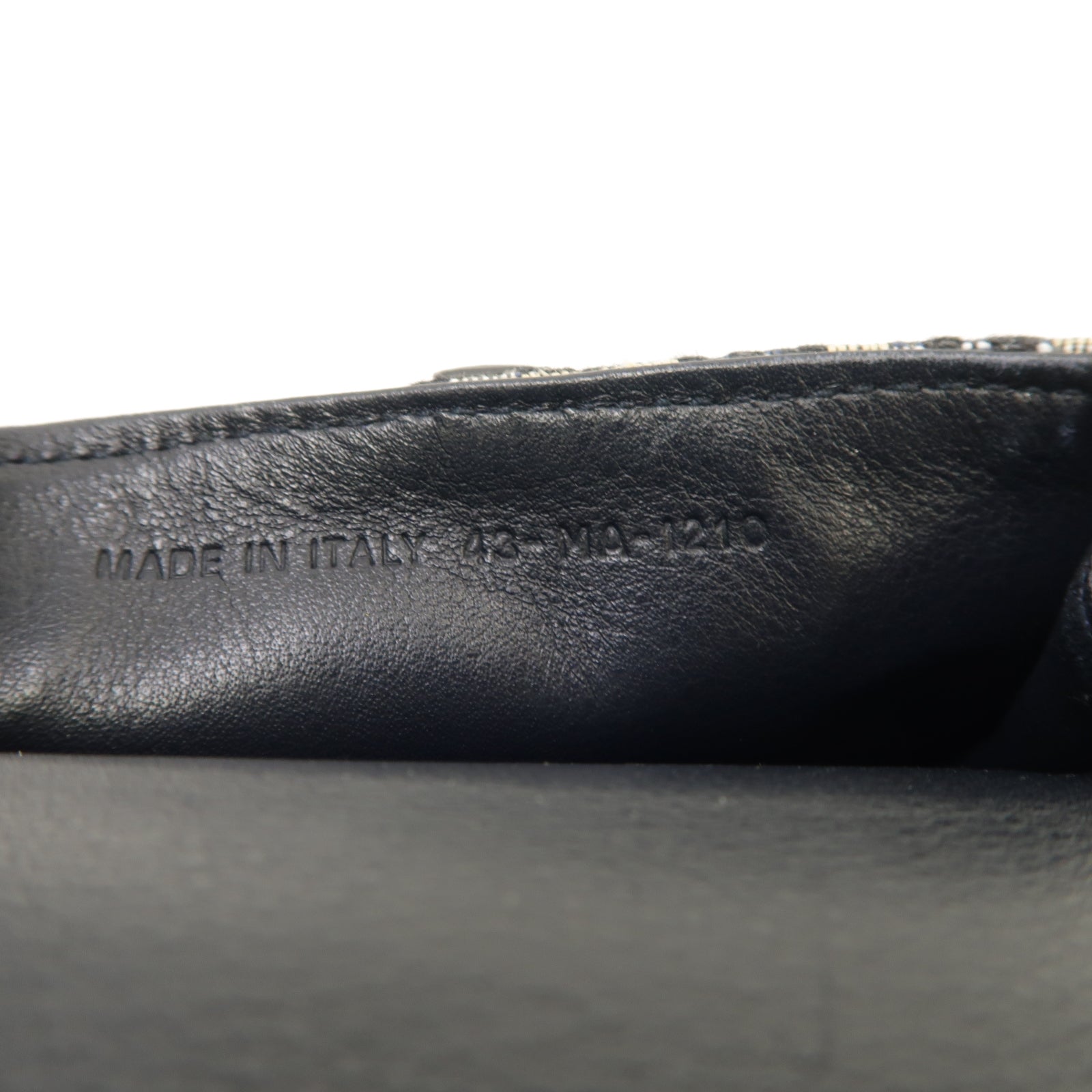 Dior 帆布Saddle Oblique金扣鏈帶肩背袋藍色