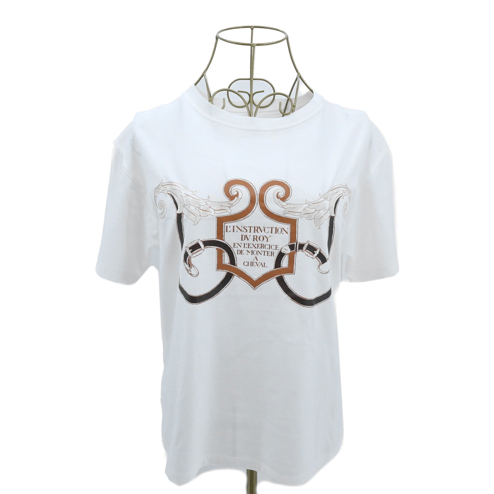 HERMES Cotton L'Instrvction DV Roy T-Shirt上衣