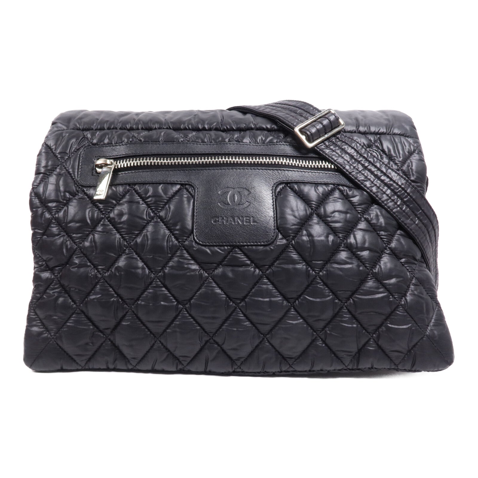 CHANEL 【激減優惠】尼龍Coco Cocoon Messenger銀扣肩背袋
