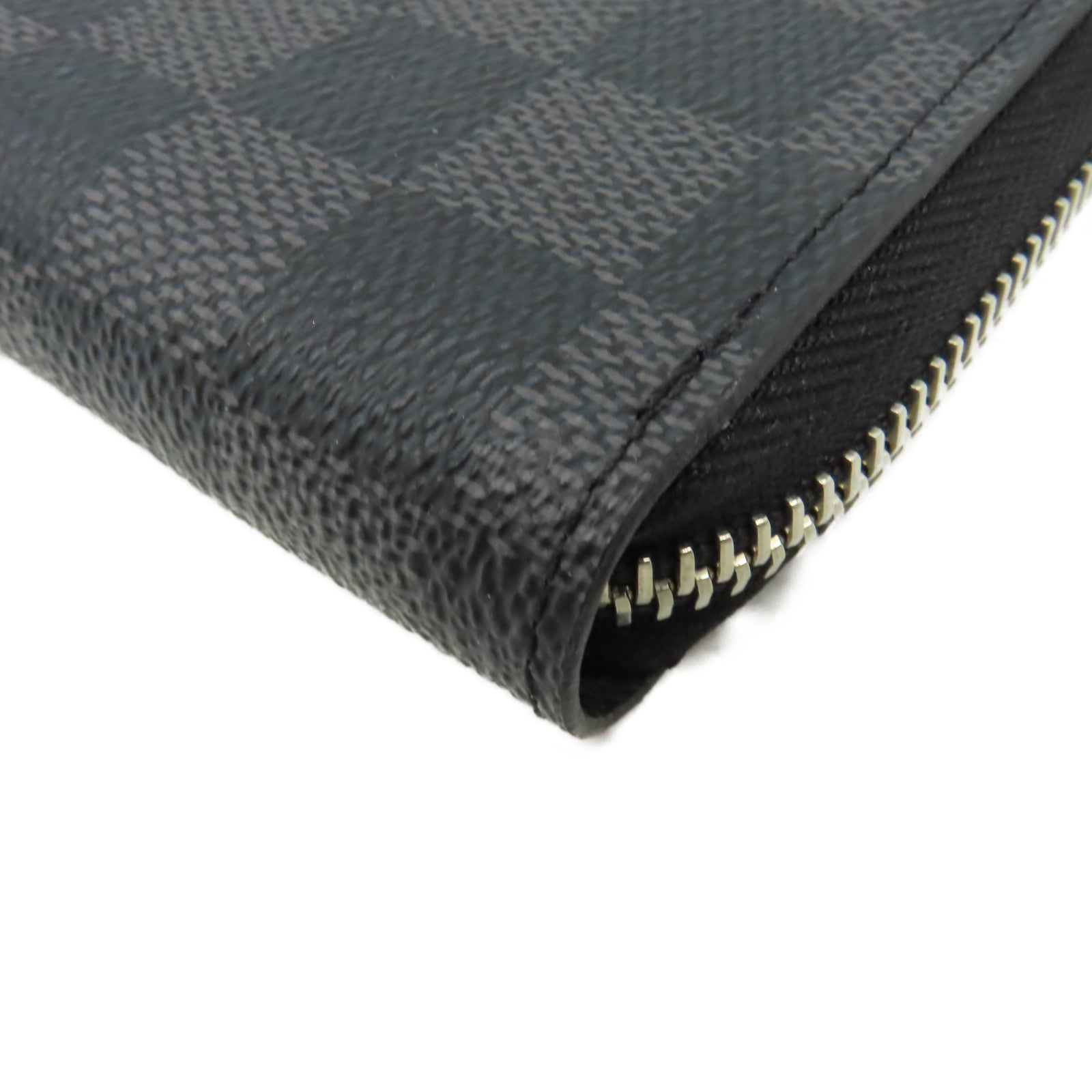 LOUIS VUITTON 【激減優惠】Damier Graphite Zippy Wallet Vertical金扣拉鏈長錢包黑色