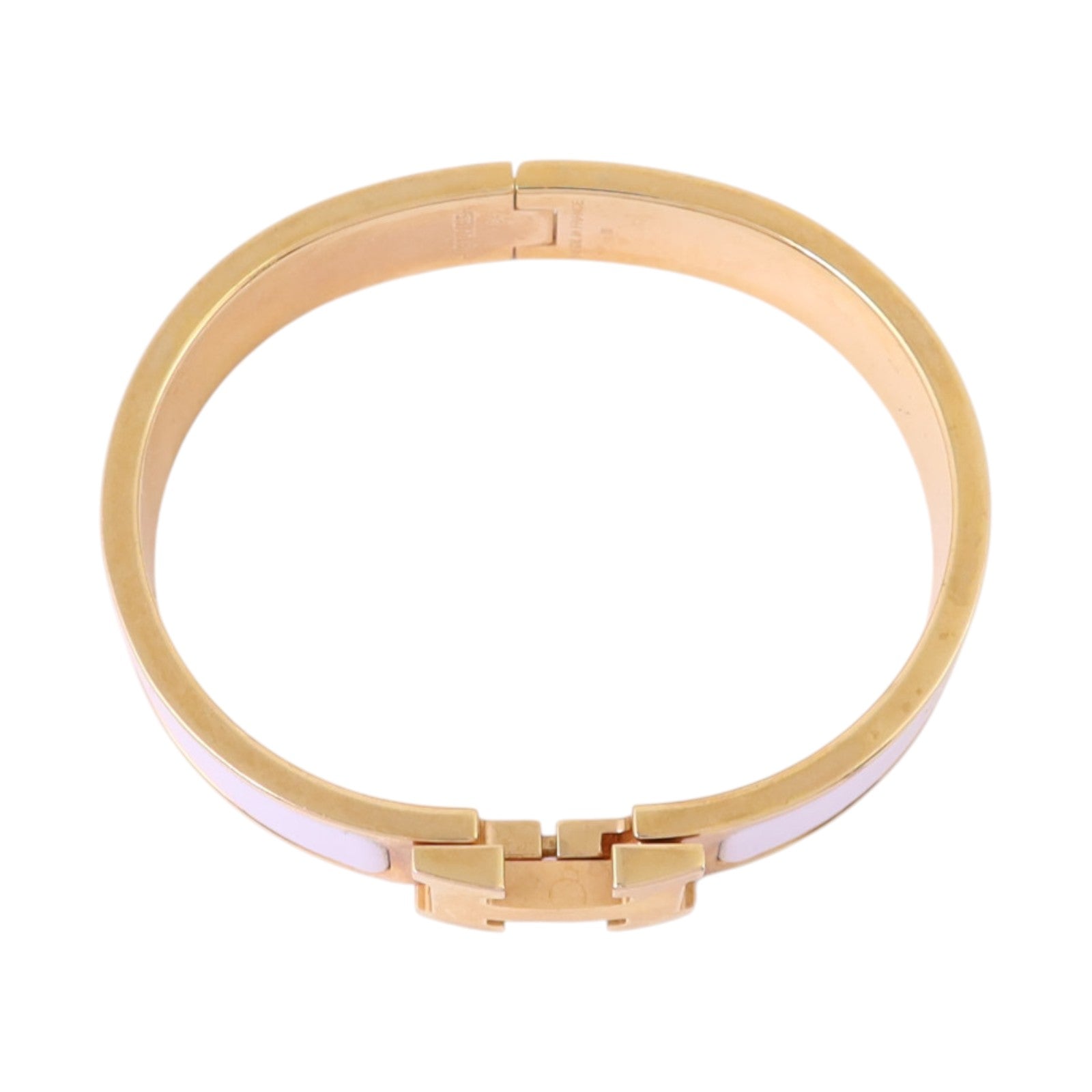 HERMES 金屬/琺瑯Clic H Bracelet金扣手鏈