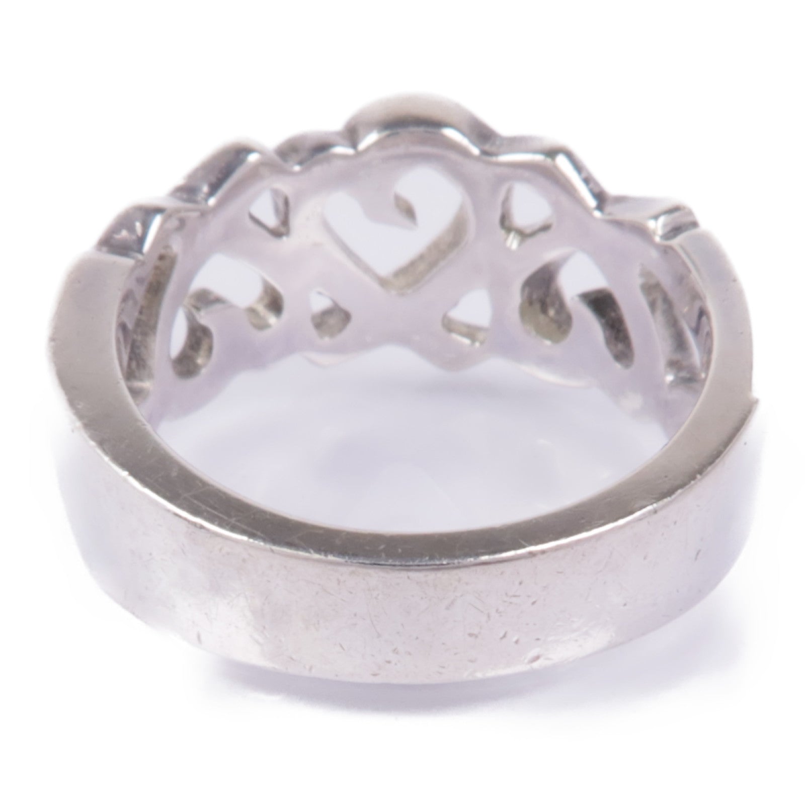 TIFFANY＆CO 925純銀Loving Heart Band Ring戒指US#6