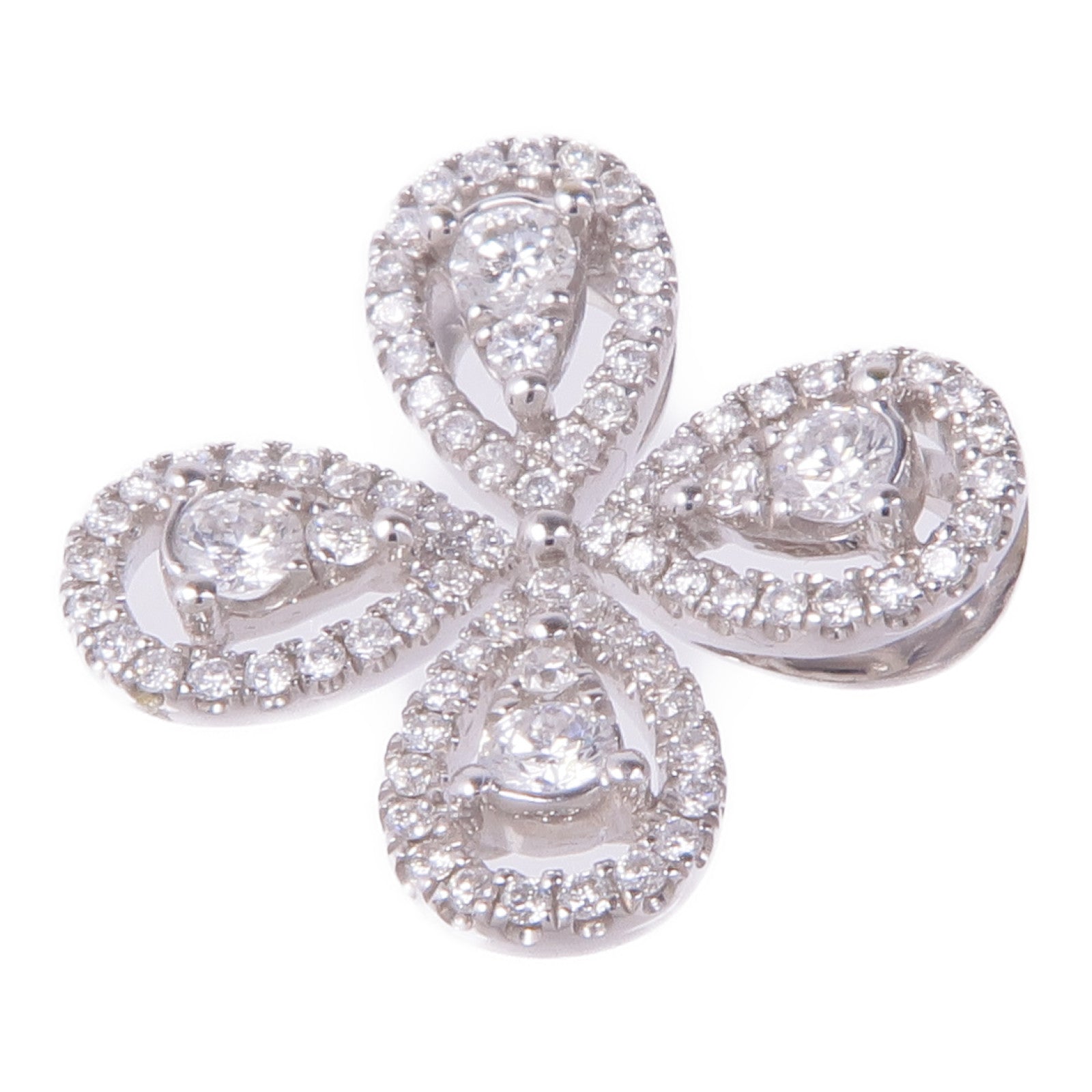 JEWELRY 18K白金Diamond Pendant Top鑽石吊墜