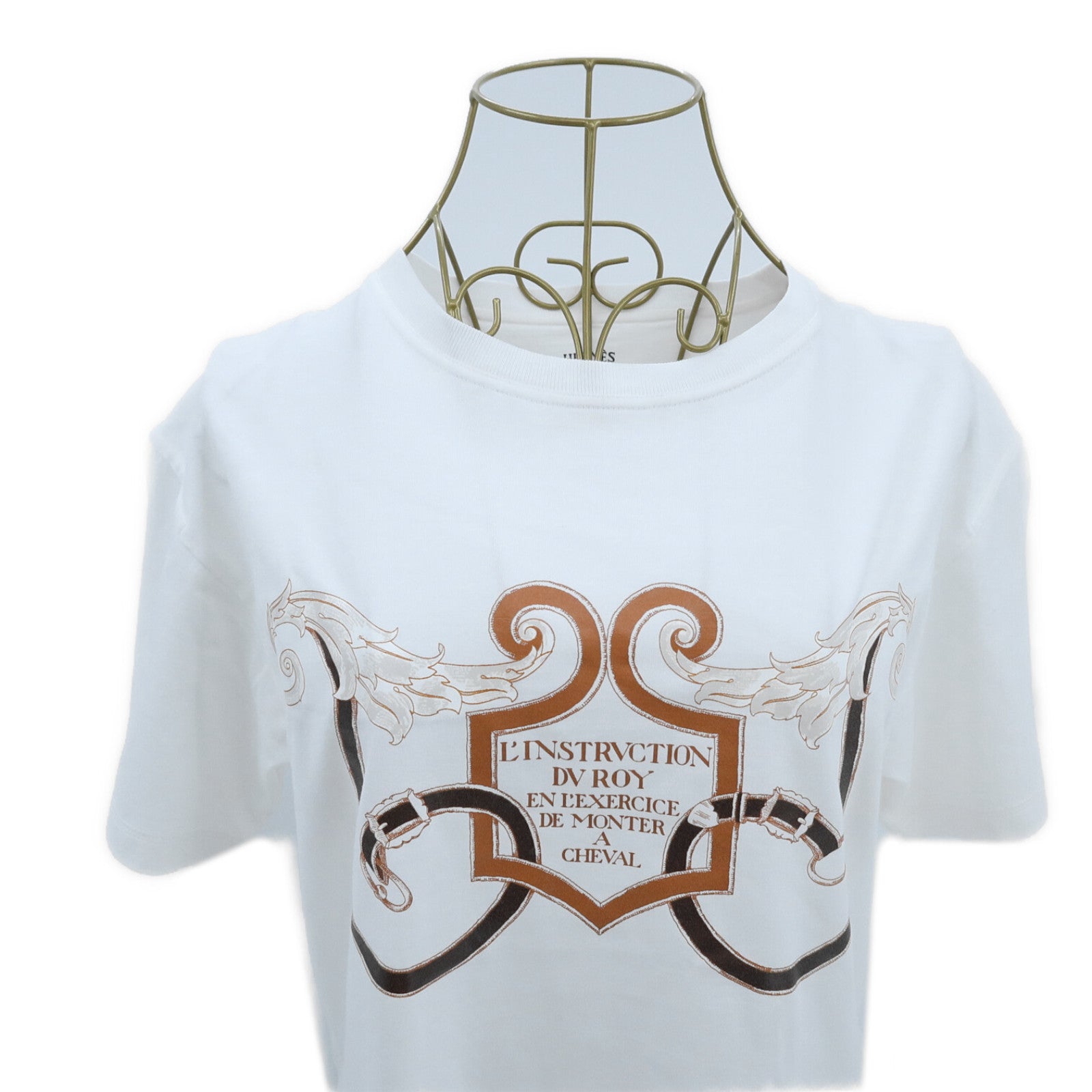 HERMES Cotton L'Instrvction DV Roy T-Shirt上衣