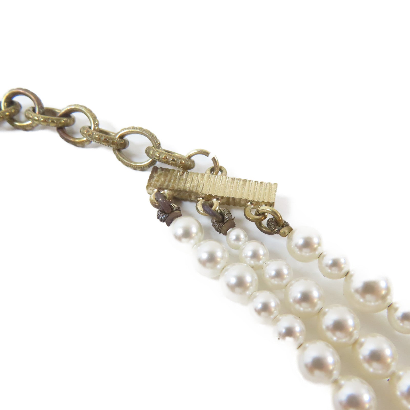 CHANEL 金屬Flower Choker項鍊白色