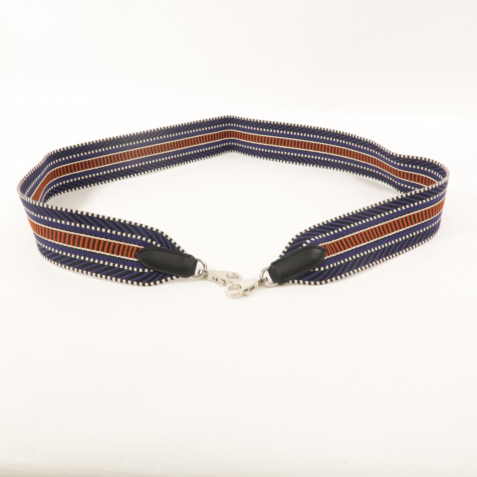 HERMES 帆布/Swift皮革Sangle Shoulder Strap肩背帶