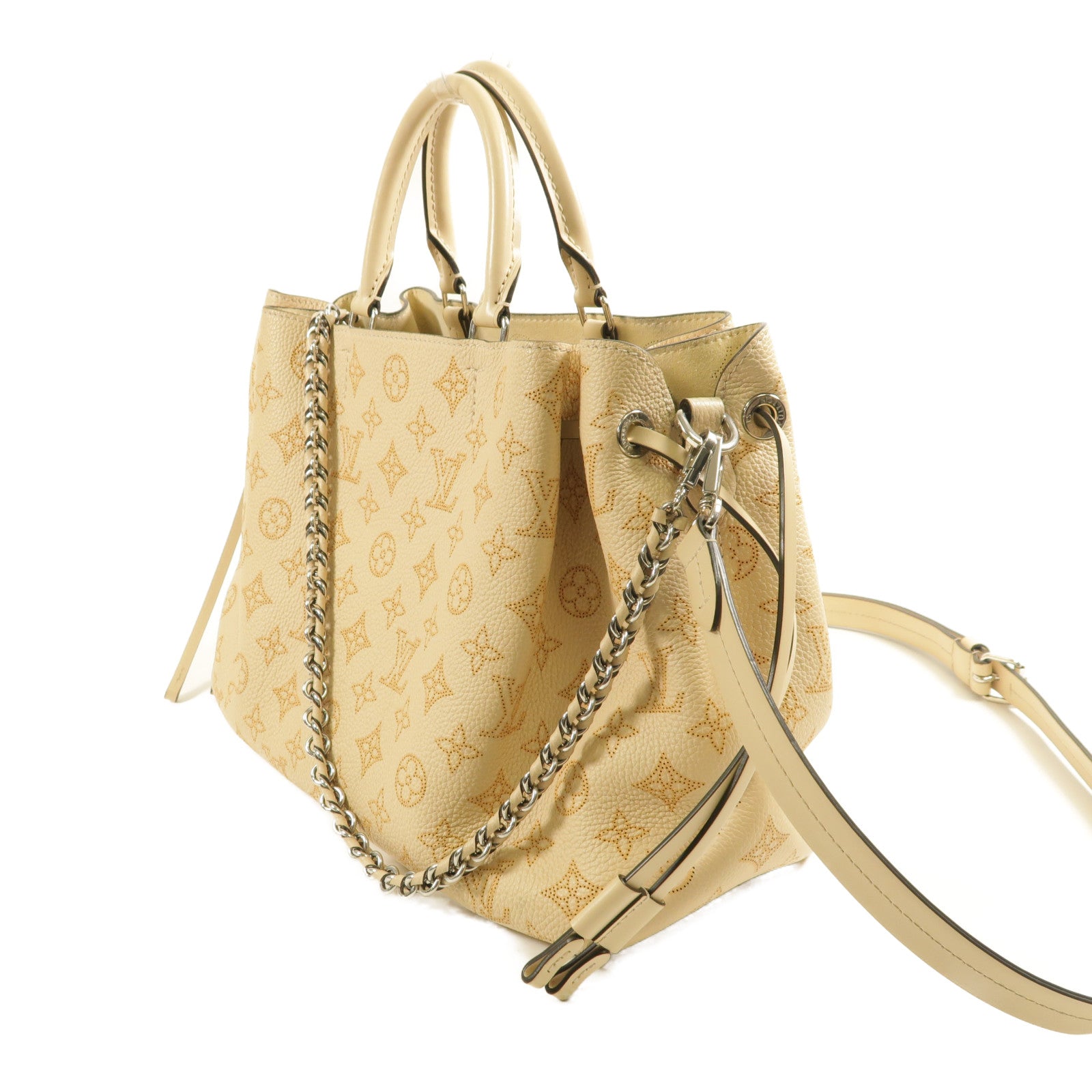 LOUIS VUITTON LV SHW Bella Tote 2Way Shoulder Hand Bag Mahina M59203 Beige