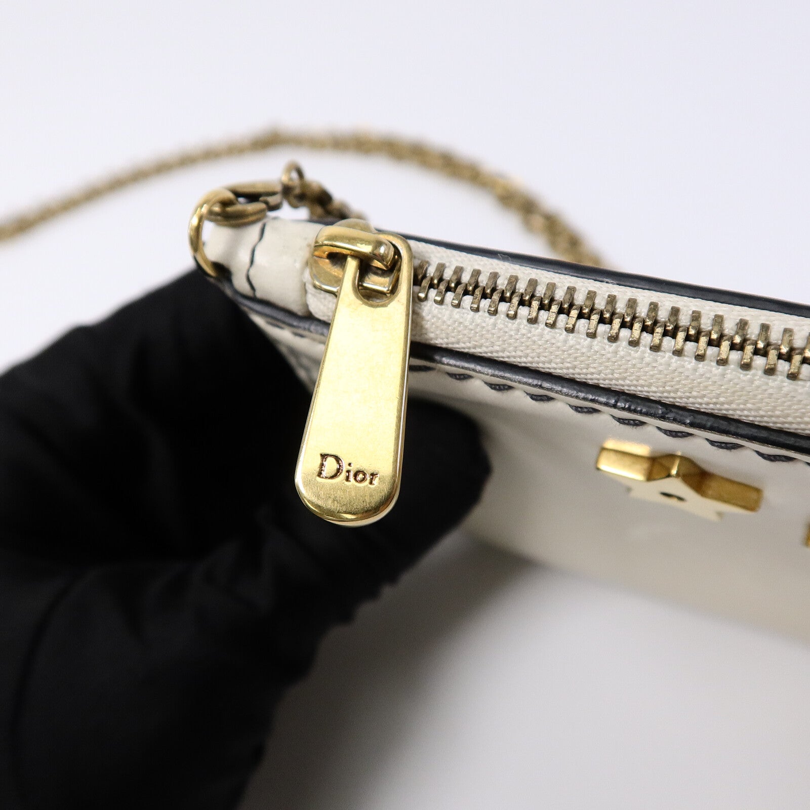 Dior 牛皮皮革Wallet On Chain鏈帶肩背袋