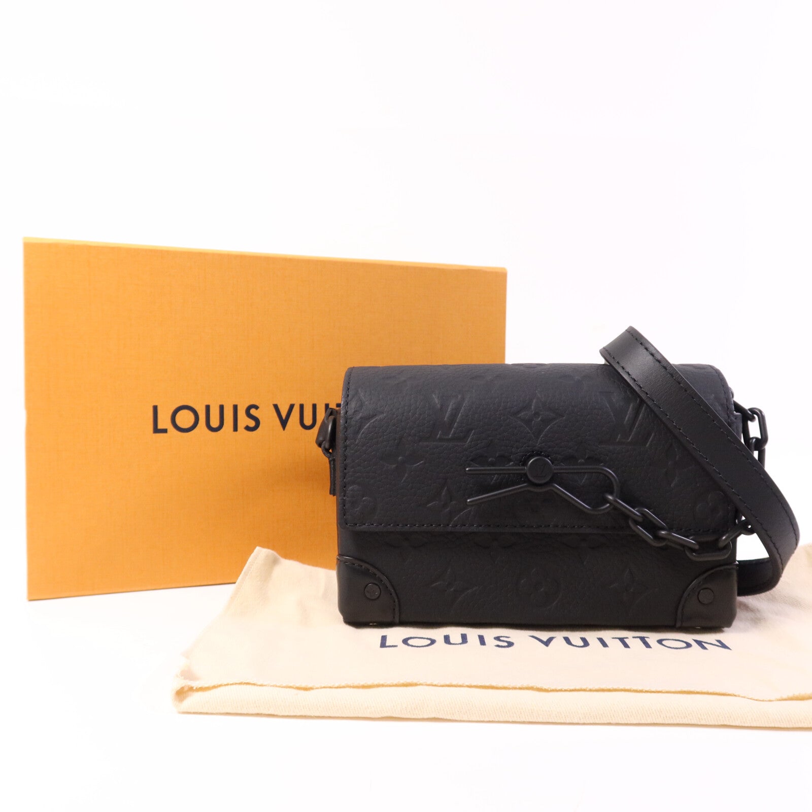 LOUIS VUITTON Monogram Taurillon Steamer Wearable Wallet肩背袋
