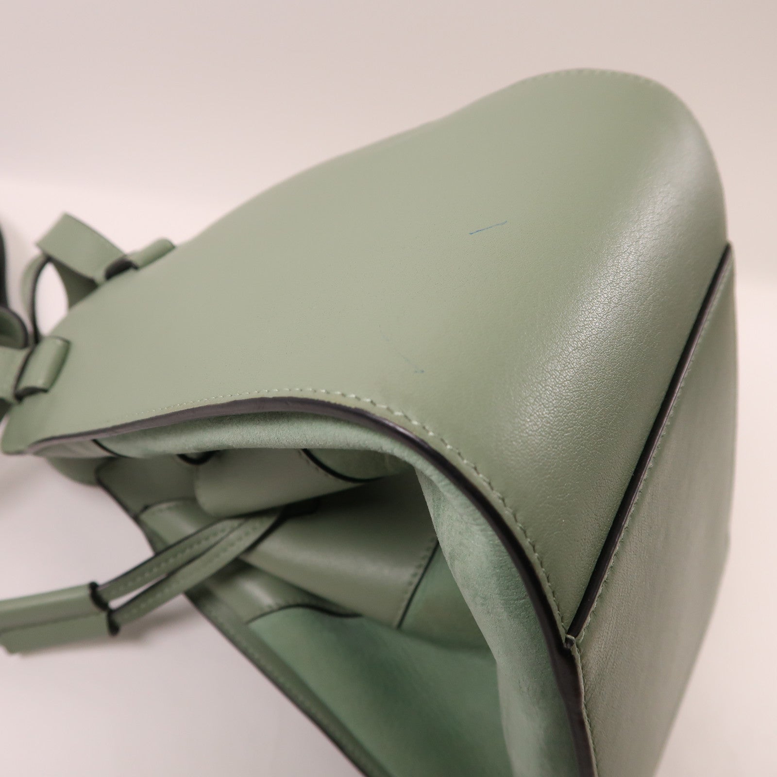 LOEWE 牛皮皮革Hammock銀扣肩背袋