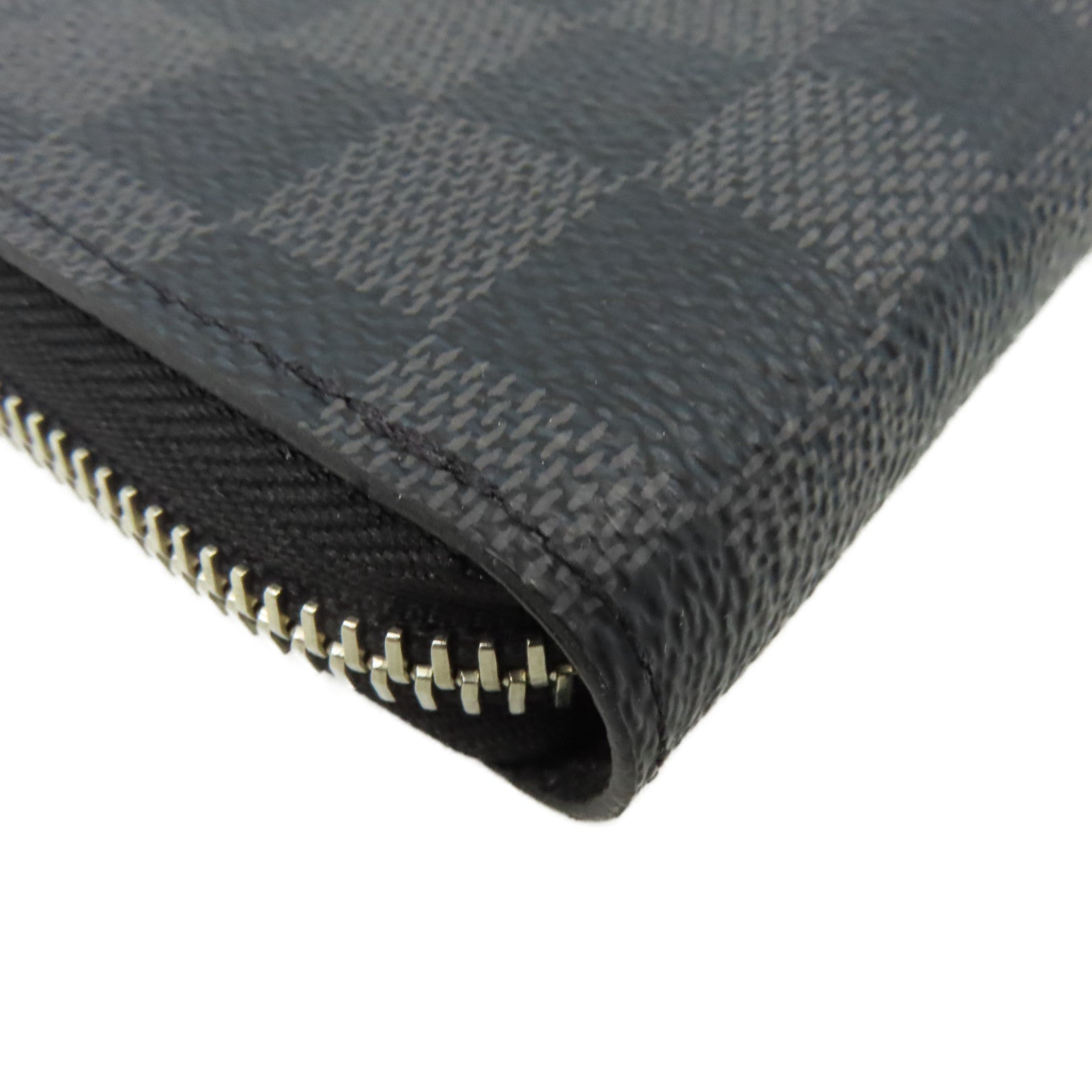 LOUIS VUITTON 【激減優惠】Damier Graphite Zippy Wallet Vertical金扣拉鏈長錢包黑色