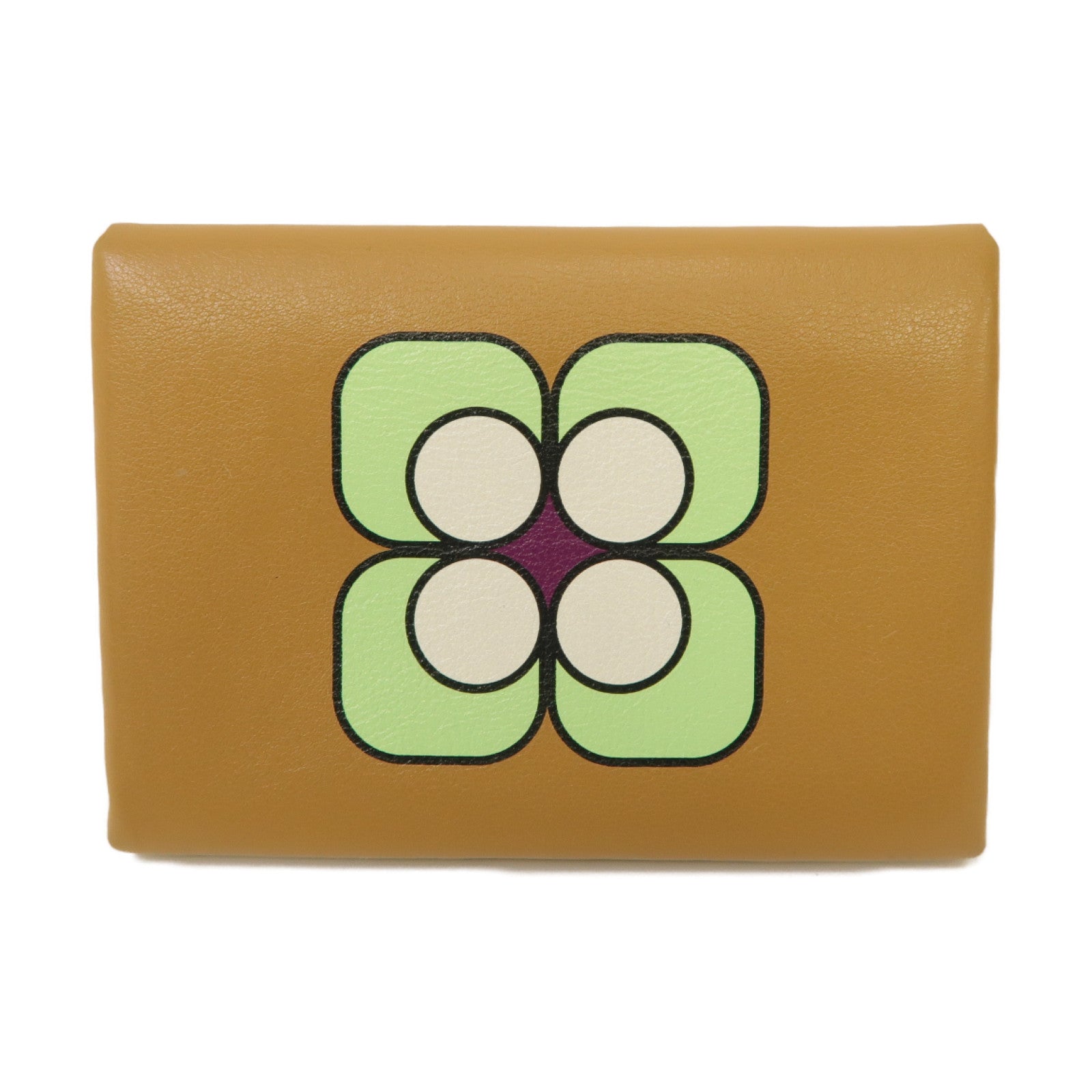 HERMES Swift皮革Calvi Duo Compact Card Holder銀扣卡片套芝麻色
