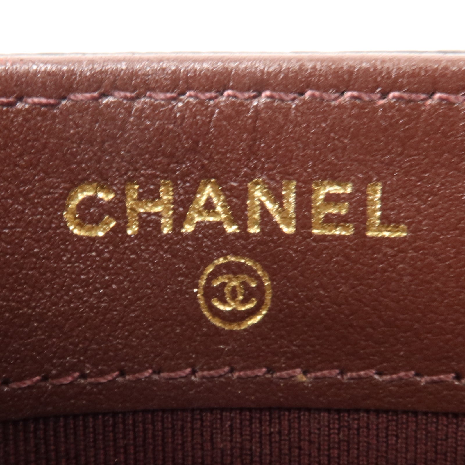 CHANEL 牛皮皮革Card Case金扣卡片套