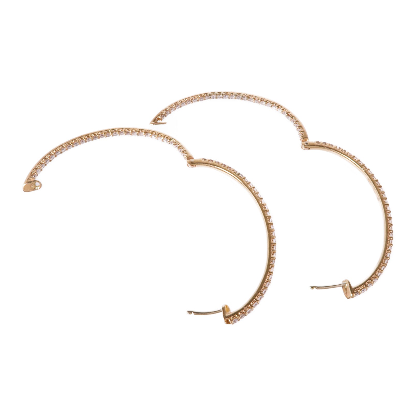 JEWELRY 18K玫瑰金Diamond Earrings 0.18ct鑽石耳環