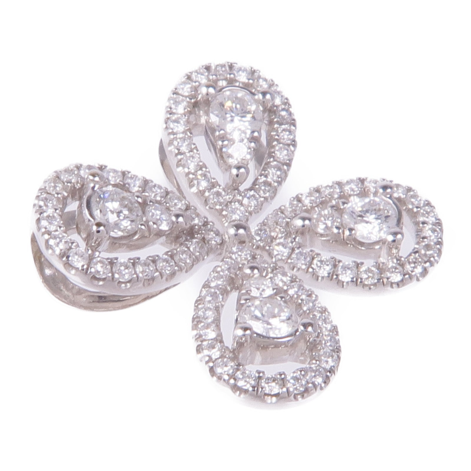 JEWELRY 18K白金Diamond Pendant Top鑽石吊墜