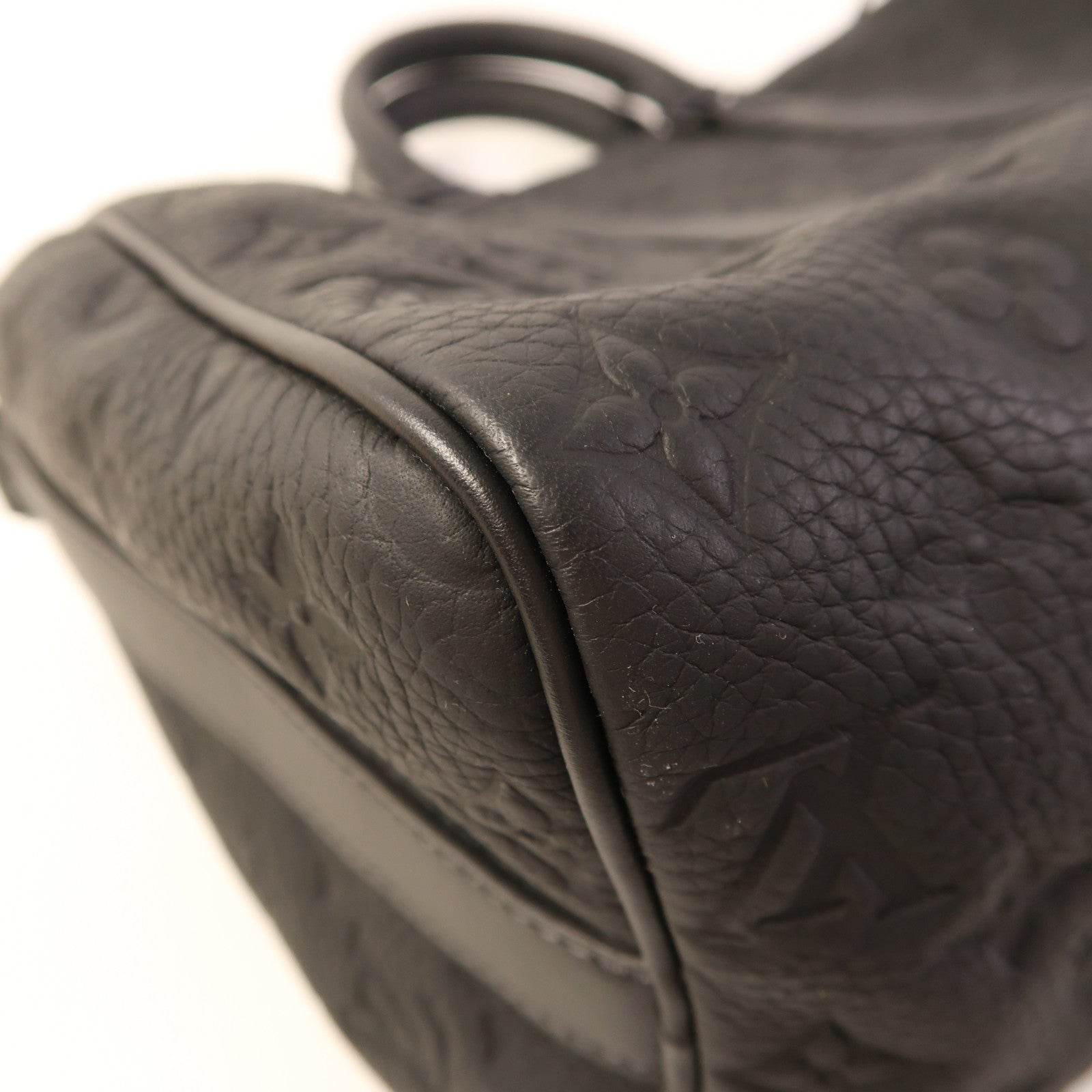 LOUIS VUITTON Monogram Taurillon Keepall Bandouliere35手挽肩背兩用袋