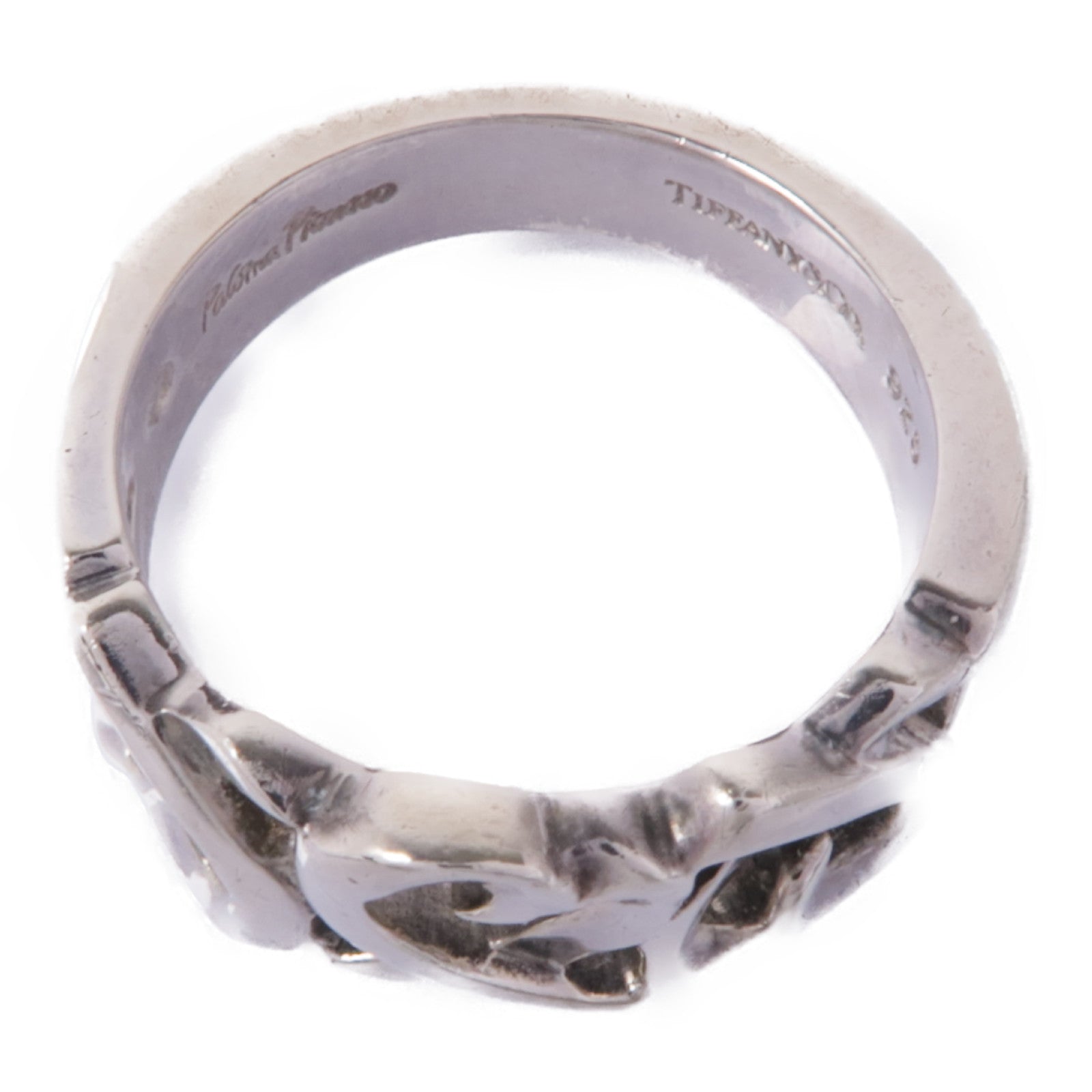 TIFFANY＆CO 925純銀Loving Heart Band Ring戒指US#6