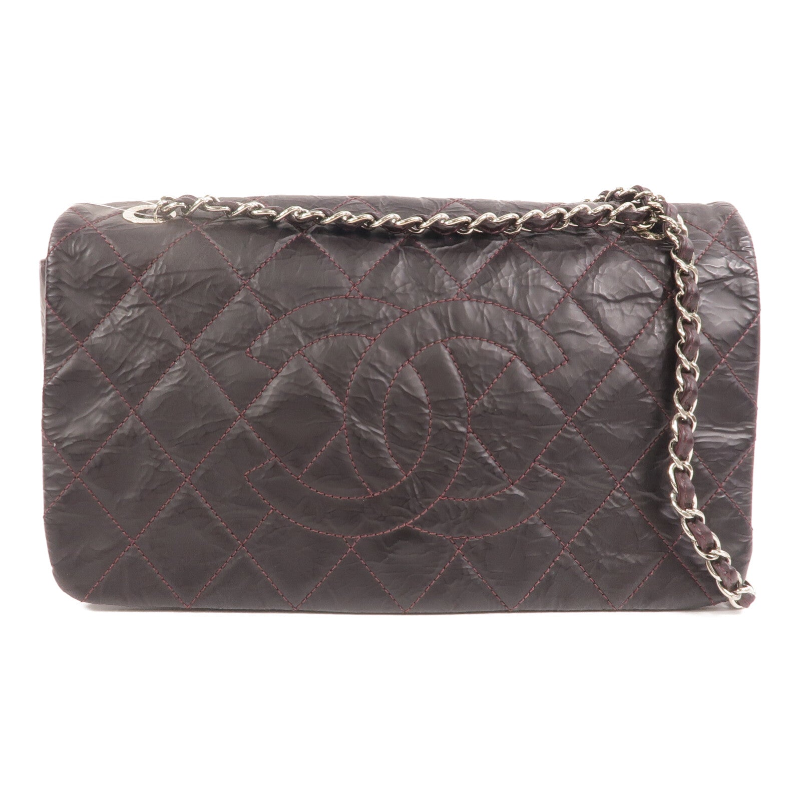 CHANEL 牛皮皮革Chain Shoulder鏈帶肩背袋