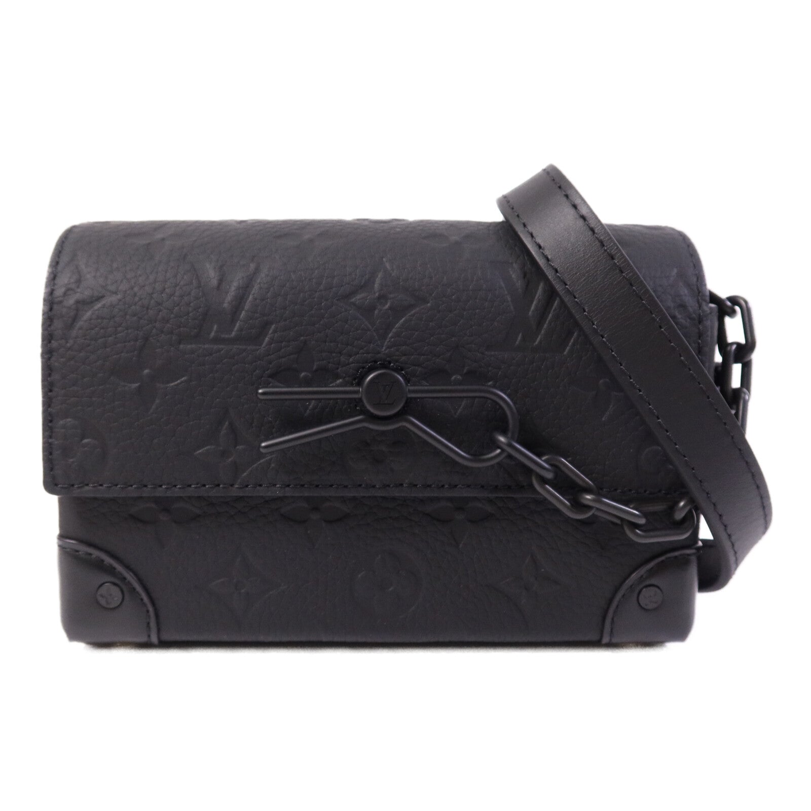 LOUIS VUITTON Monogram Taurillon Steamer Wearable Wallet肩背袋