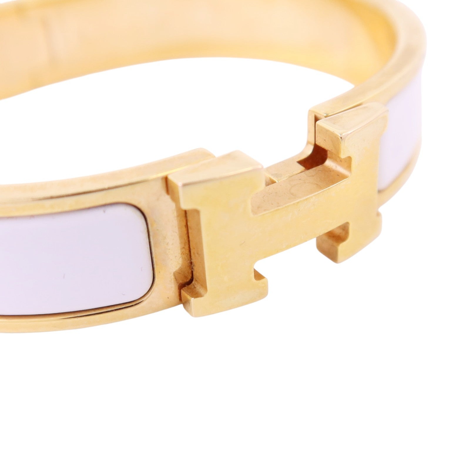 HERMES 金屬/琺瑯Clic H Bracelet金扣手鏈