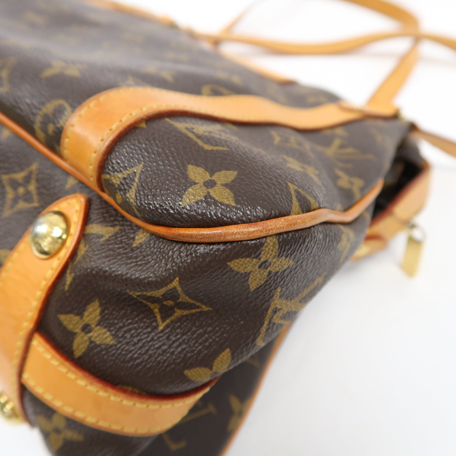 LOUIS VUITTON Monogram Stresa PM金扣肩背袋啡色