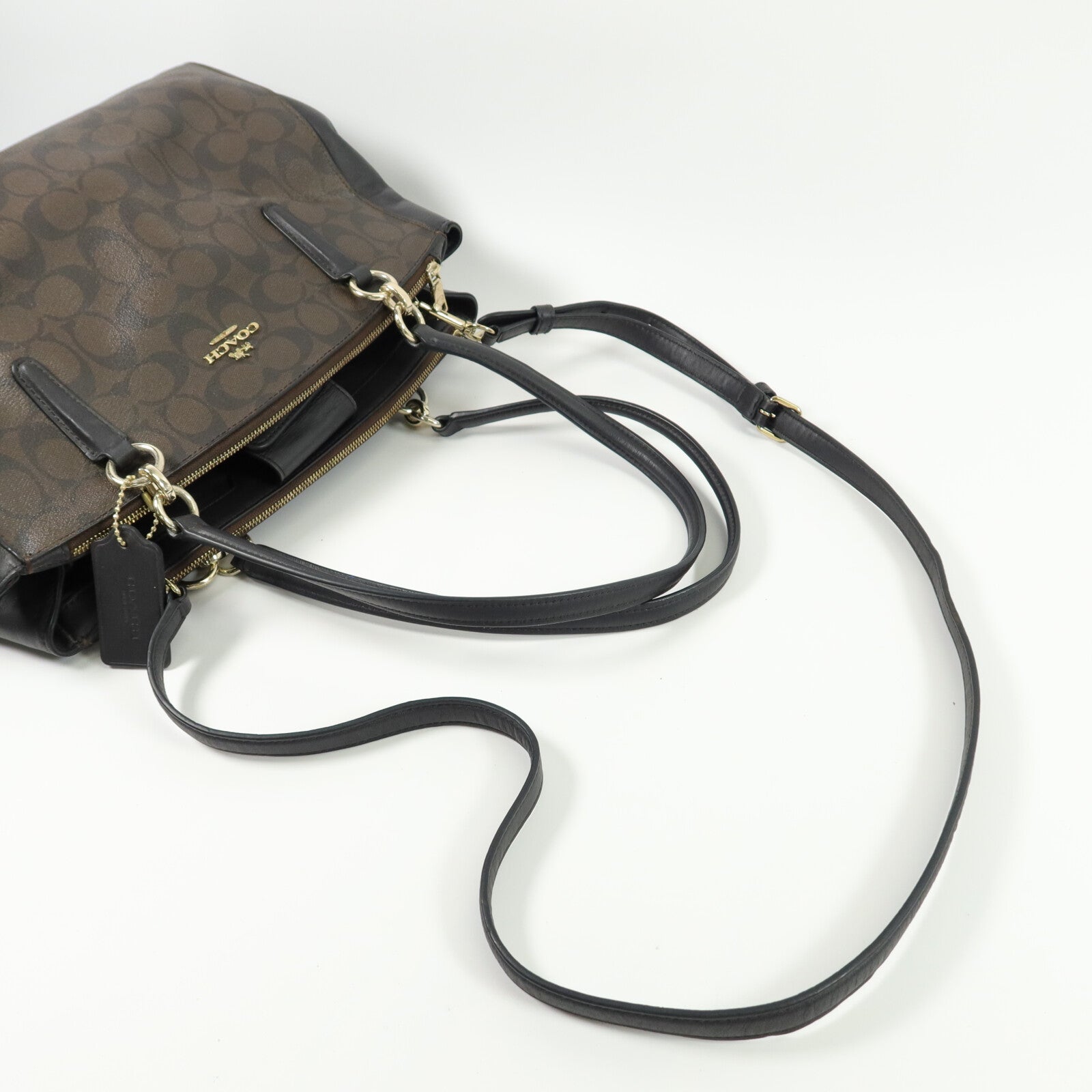 COACH 牛皮皮革Shoulder Bag手挽肩背兩用袋