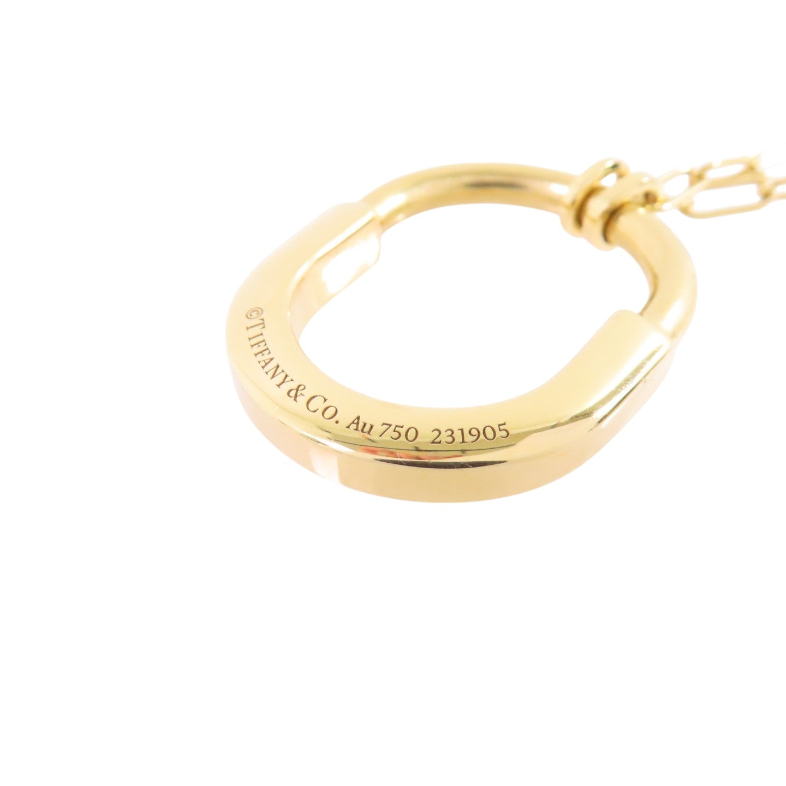 TIFFANY＆CO 18K黃金Lock Necklace項鏈