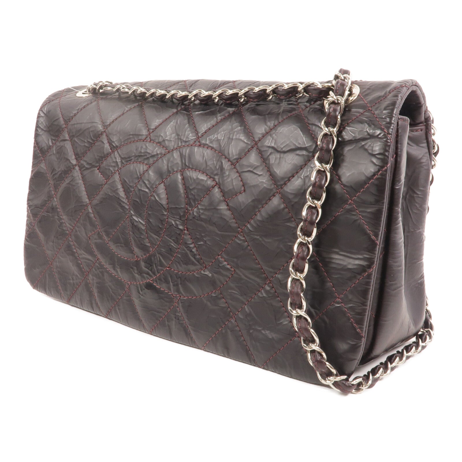 CHANEL 牛皮皮革Chain Shoulder鏈帶肩背袋