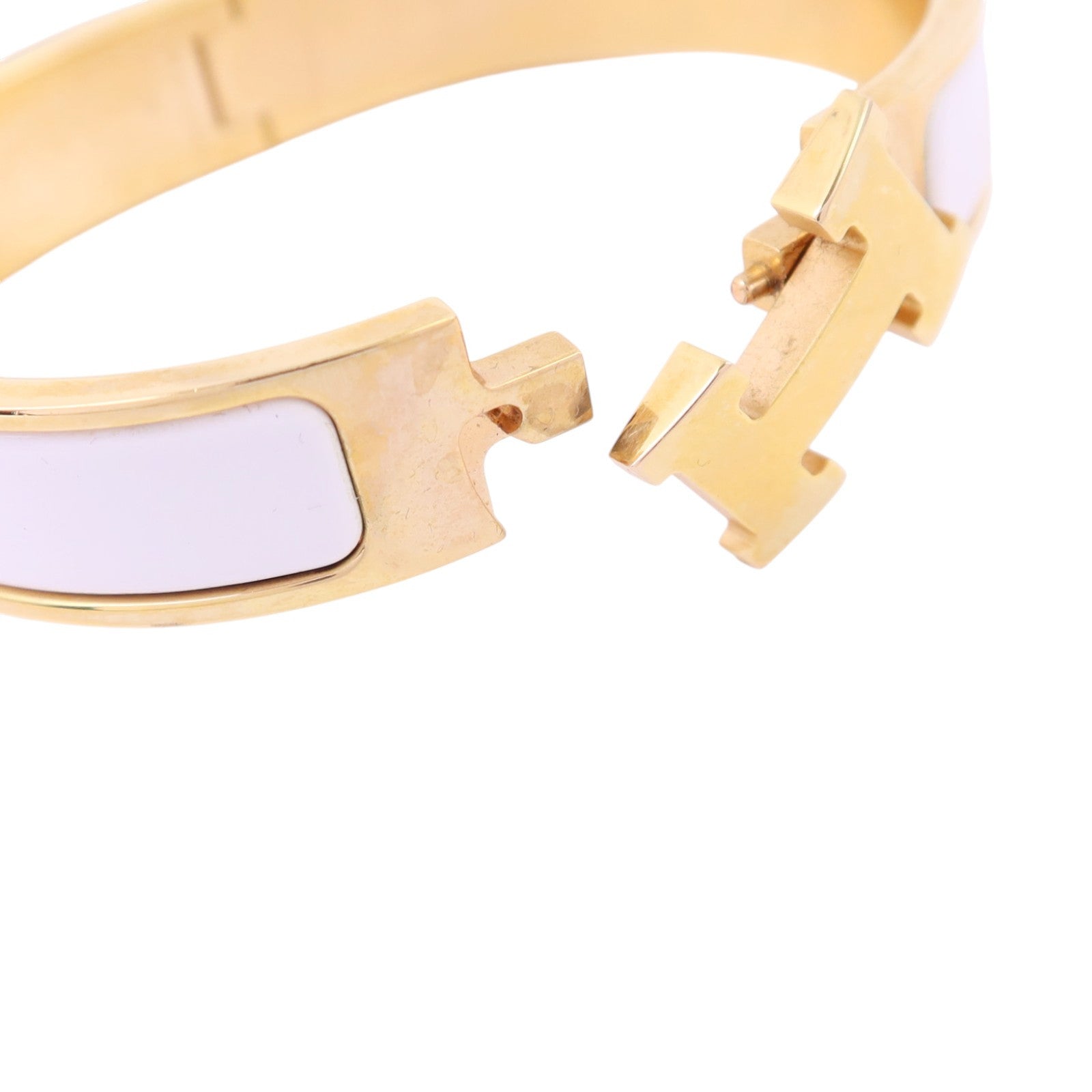 HERMES 金屬/琺瑯Clic H Bracelet金扣手鏈