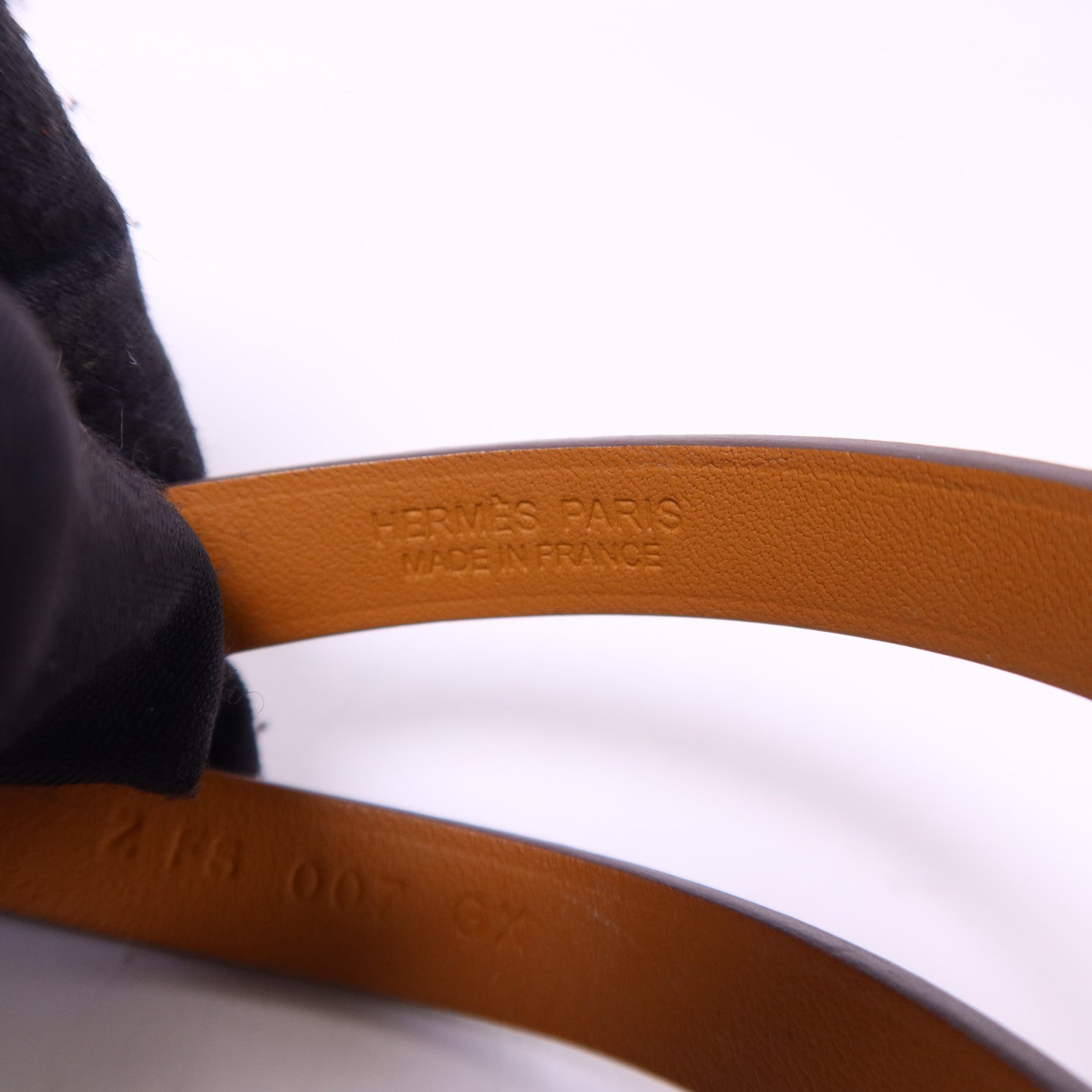 HERMES Swift皮革Mini Kelly Double Tour銀扣手鐲Etoupe