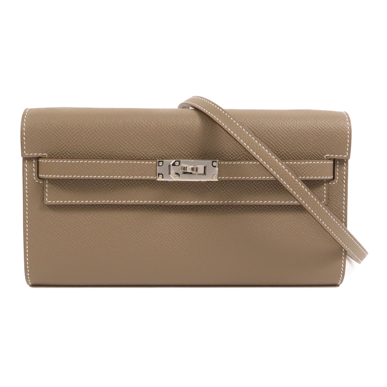 HERMES Epsom皮革Kelly To Go肩背袋Etoupe