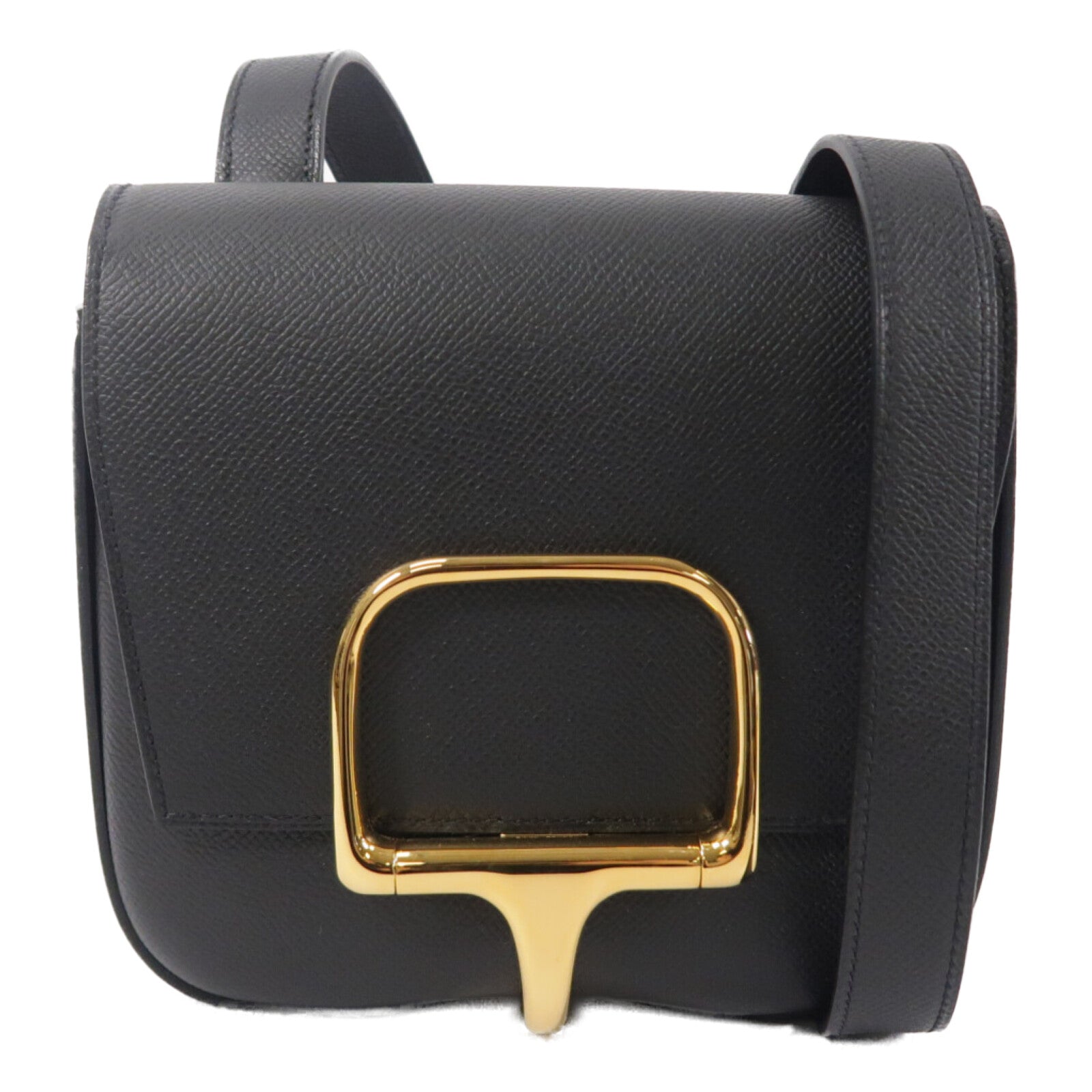 HERMES Epsom皮革Della Cavalleria Mini肩背袋Noir