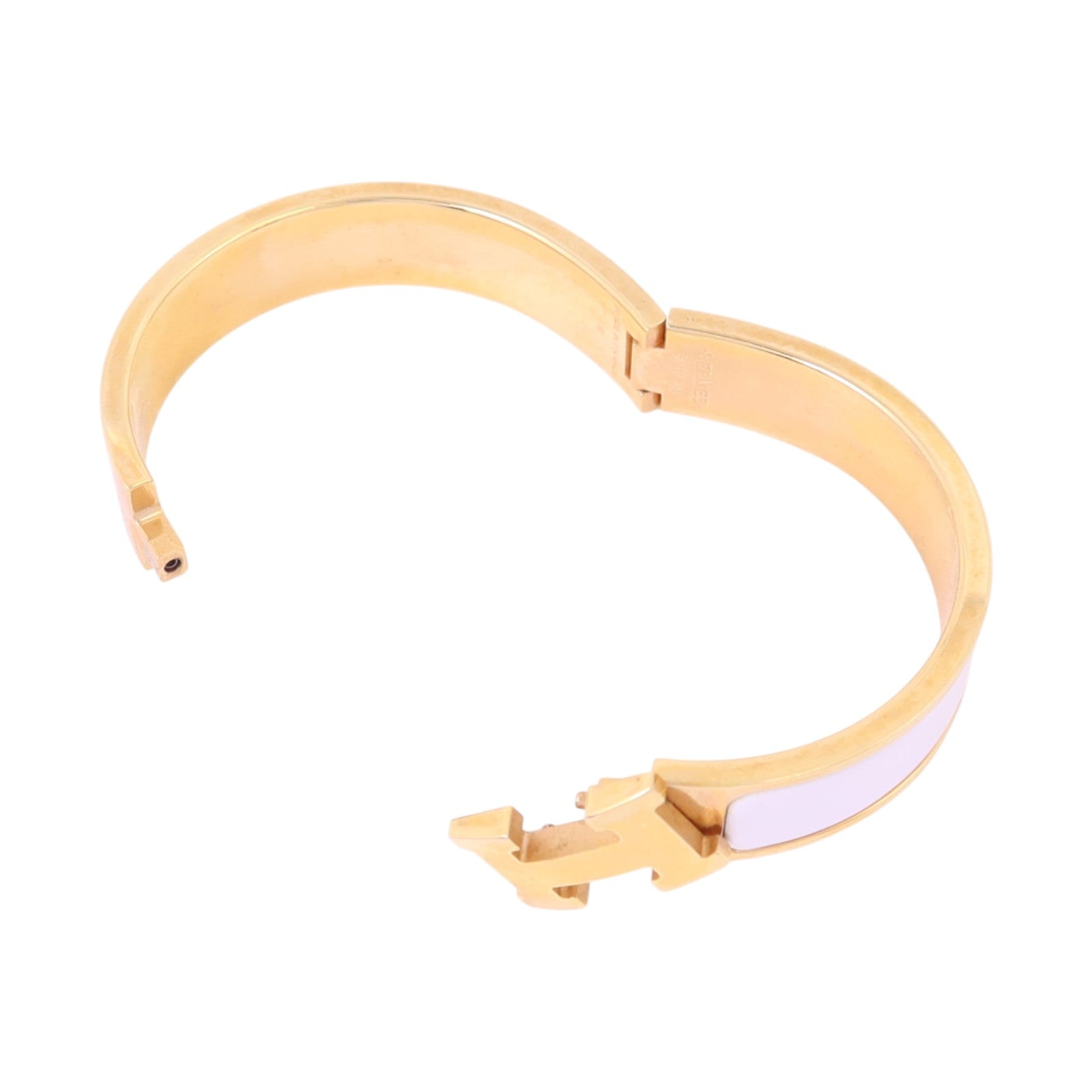 HERMES 金屬/琺瑯Clic H Bracelet金扣手鏈