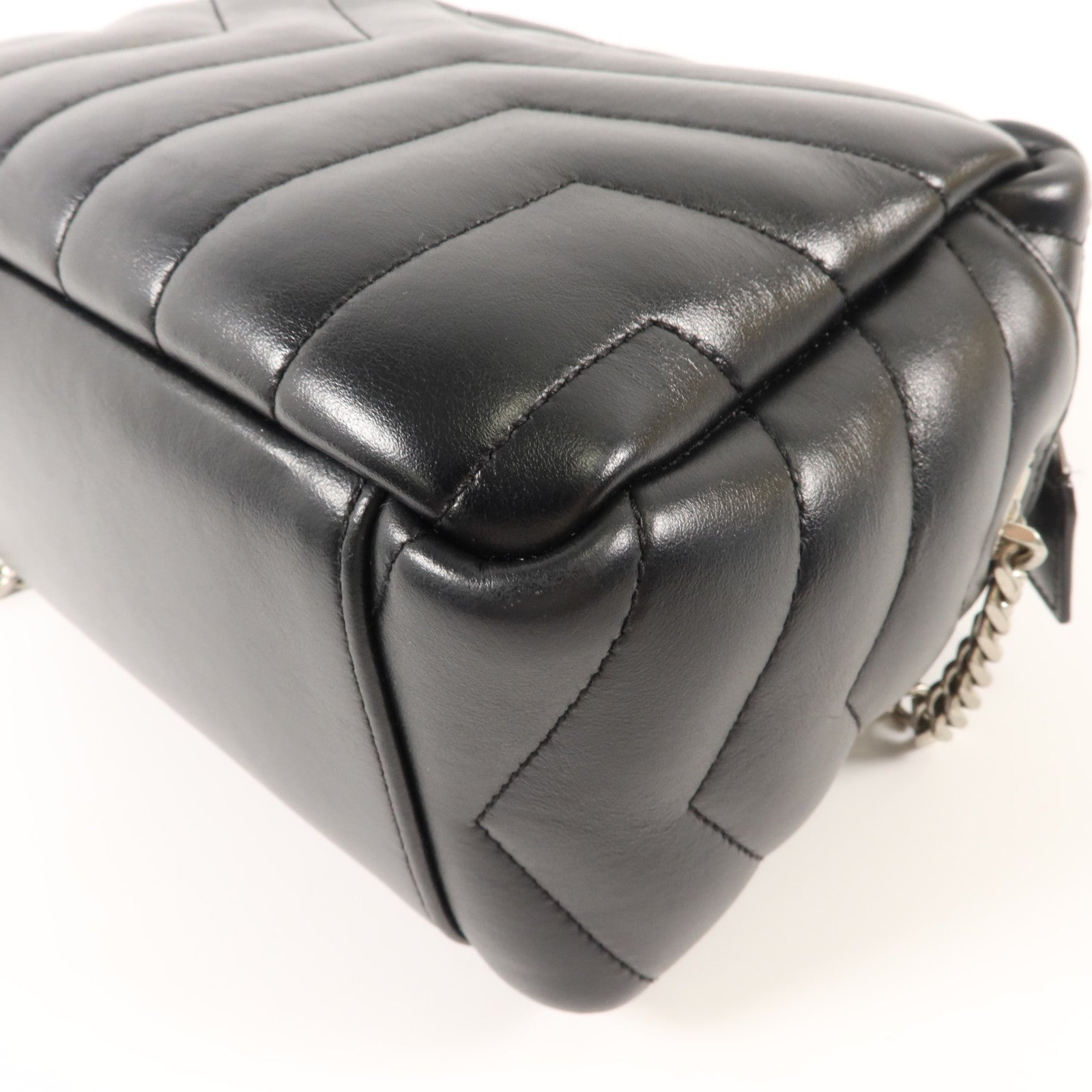SAINT LAURENT 牛皮皮革LouLou Shoulder Bag鏈帶肩背袋