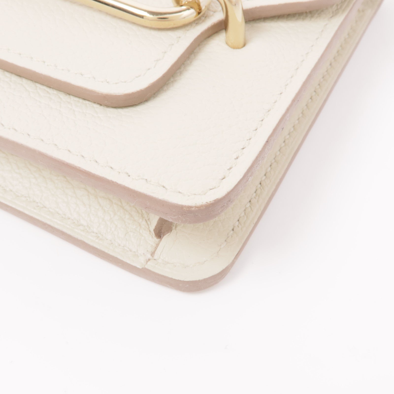 HERMES Evercolor皮革Roulis Slim金扣錢包Beton