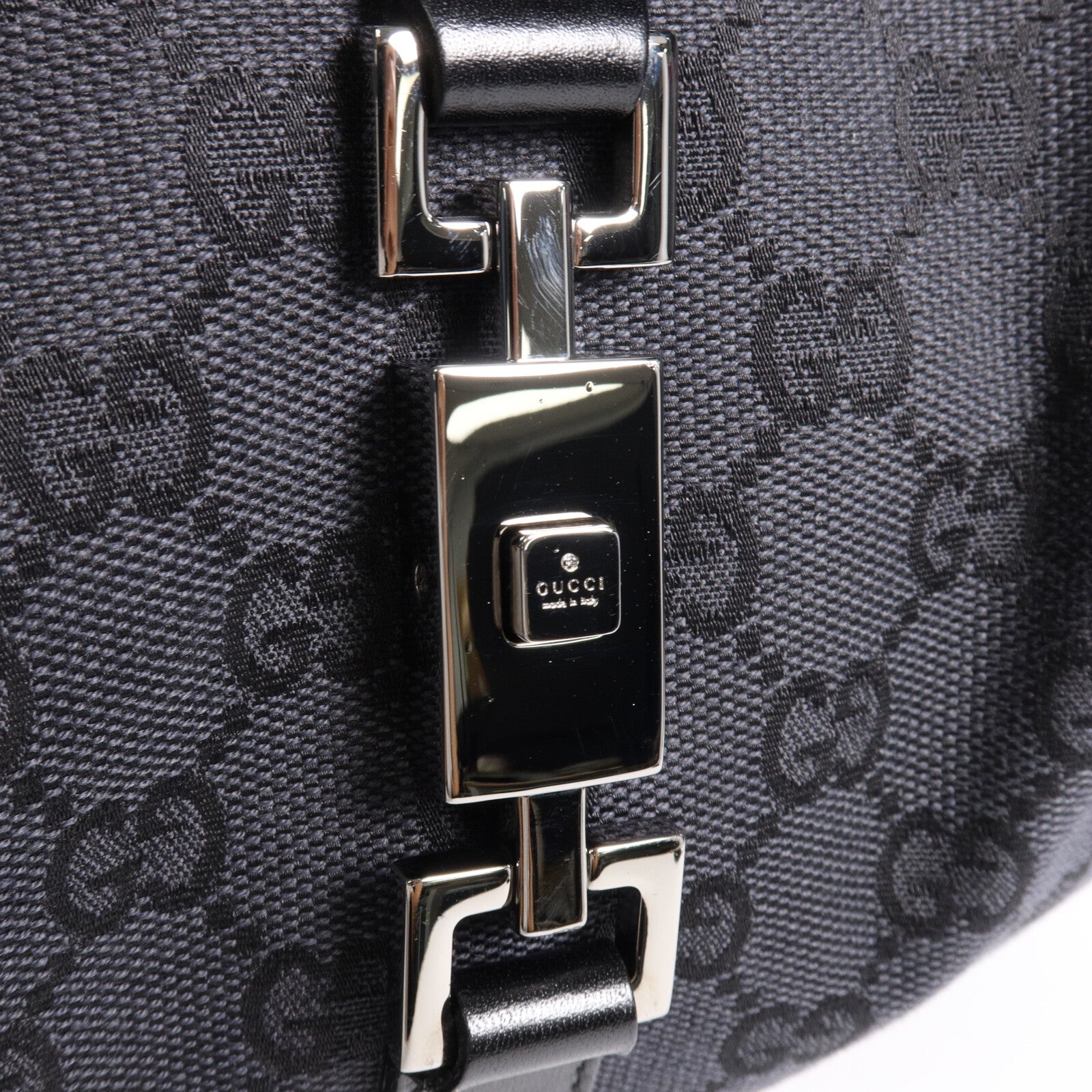 GUCCI 帆布/皮革Jackiel 1961肩背袋