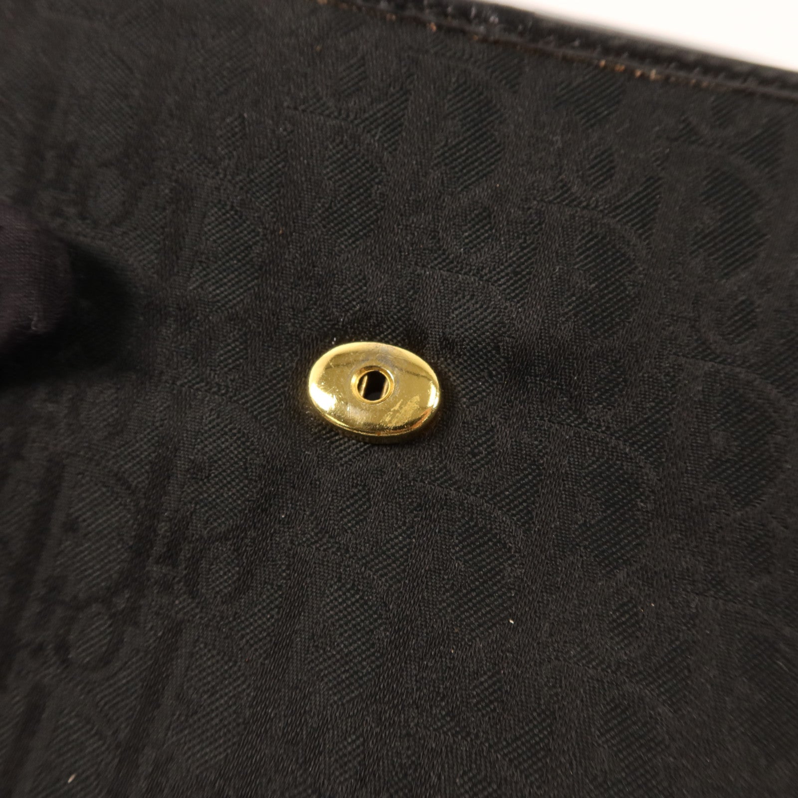 Dior 帆布Vintage Chain Shoulder金扣鏈帶肩背袋包