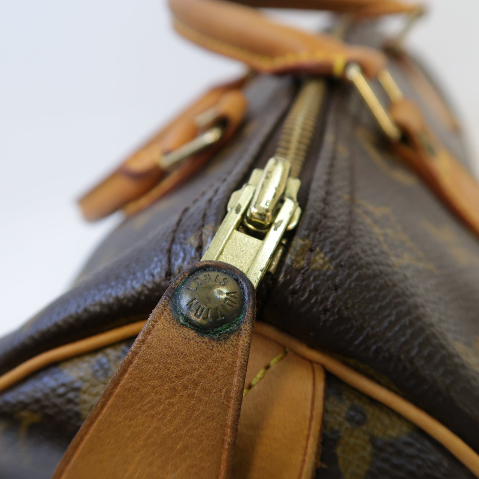 LOUIS VUITTON 【激減優惠】Monogram Speedy 30金扣手挽袋啡色
