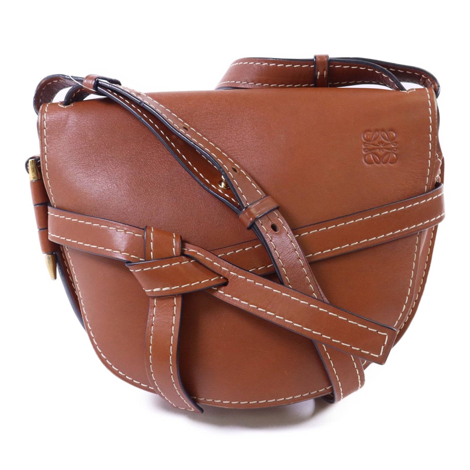 LOEWE 牛皮皮革Gate Small肩背袋