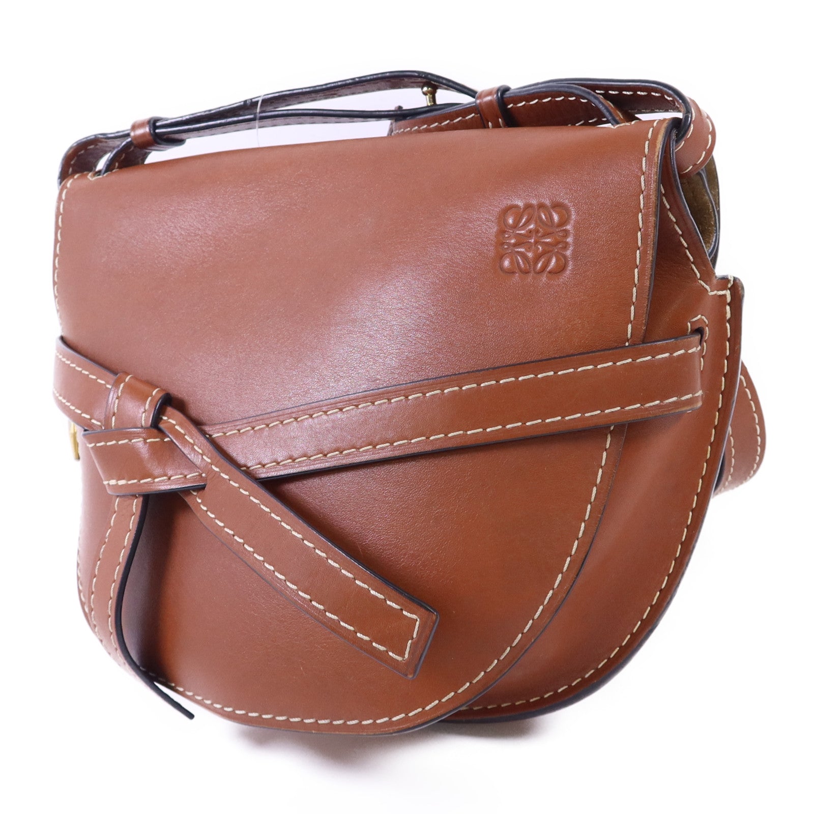 LOEWE 牛皮皮革Gate Small肩背袋